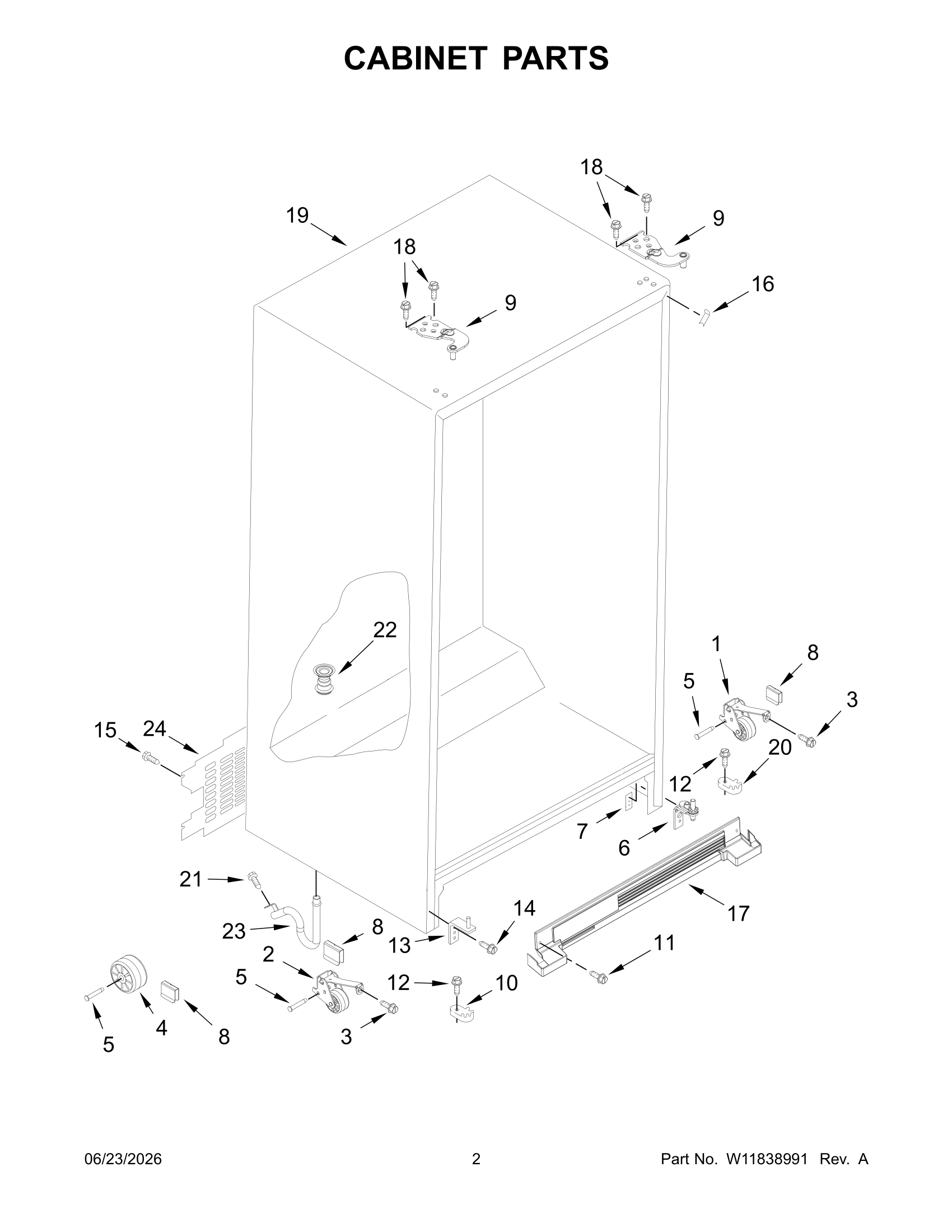 CABINET PARTS
