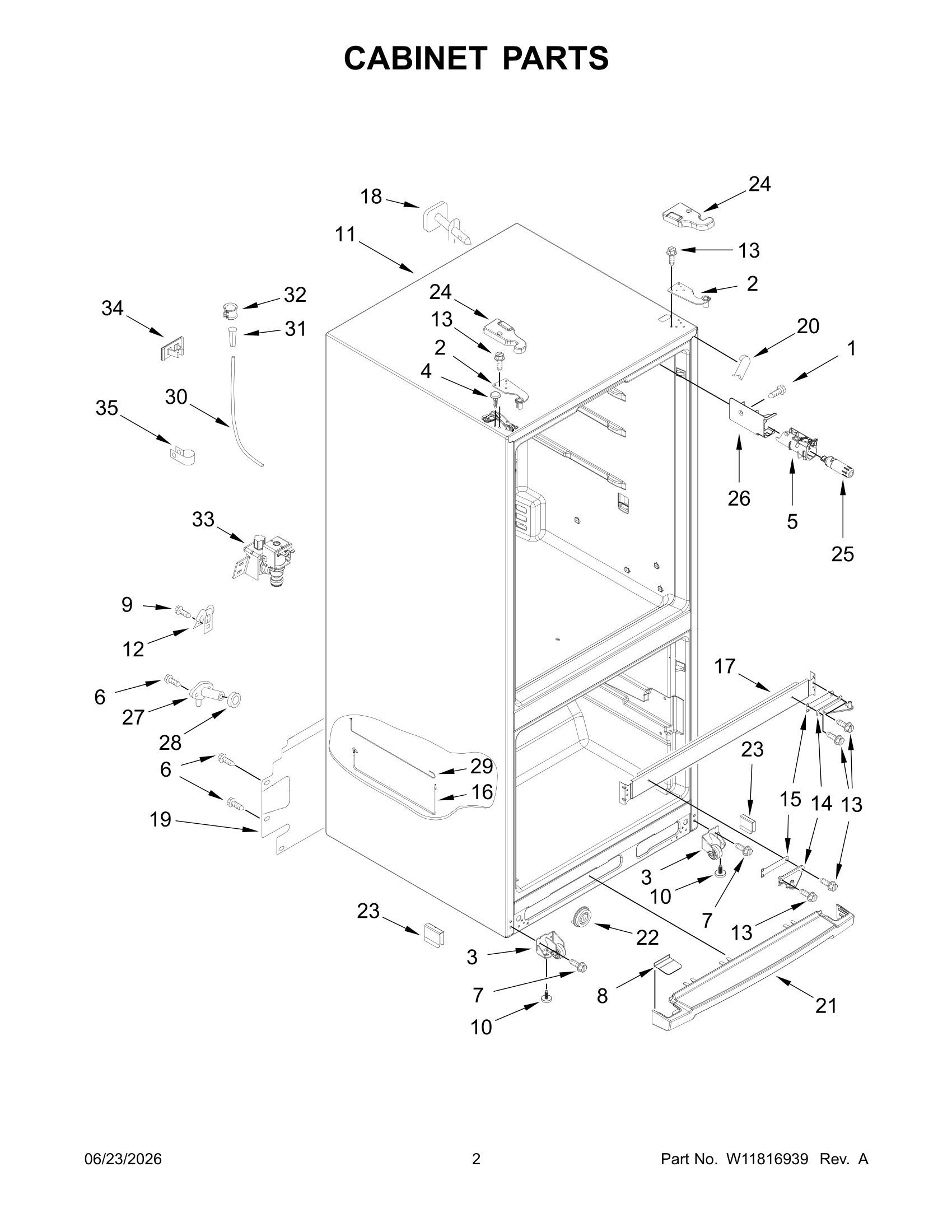 CABINET PARTS