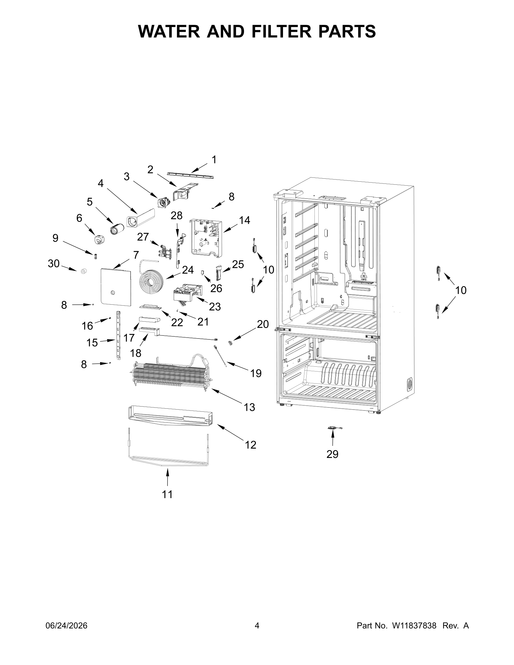 WATER AND FILTER PARTS
