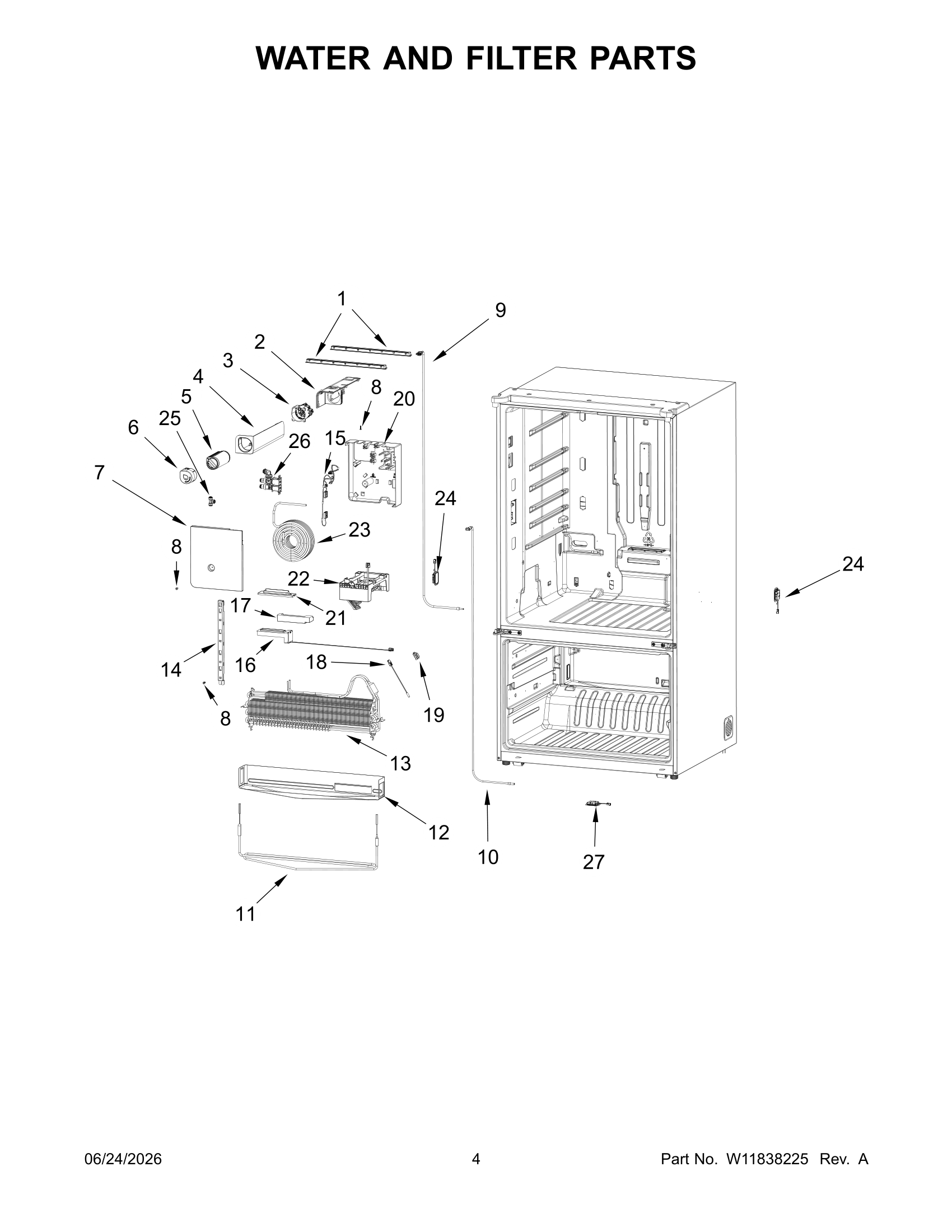 WATER AND FILTER PARTS