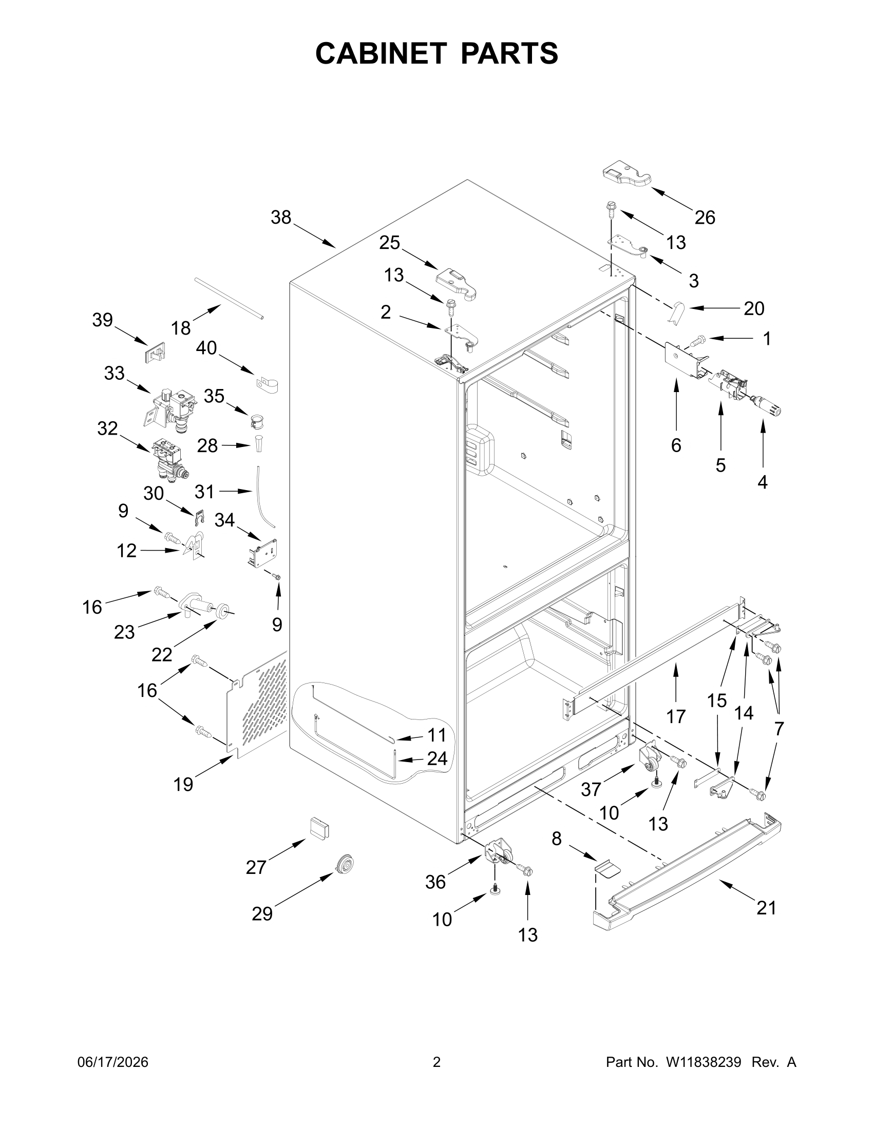 CABINET PARTS