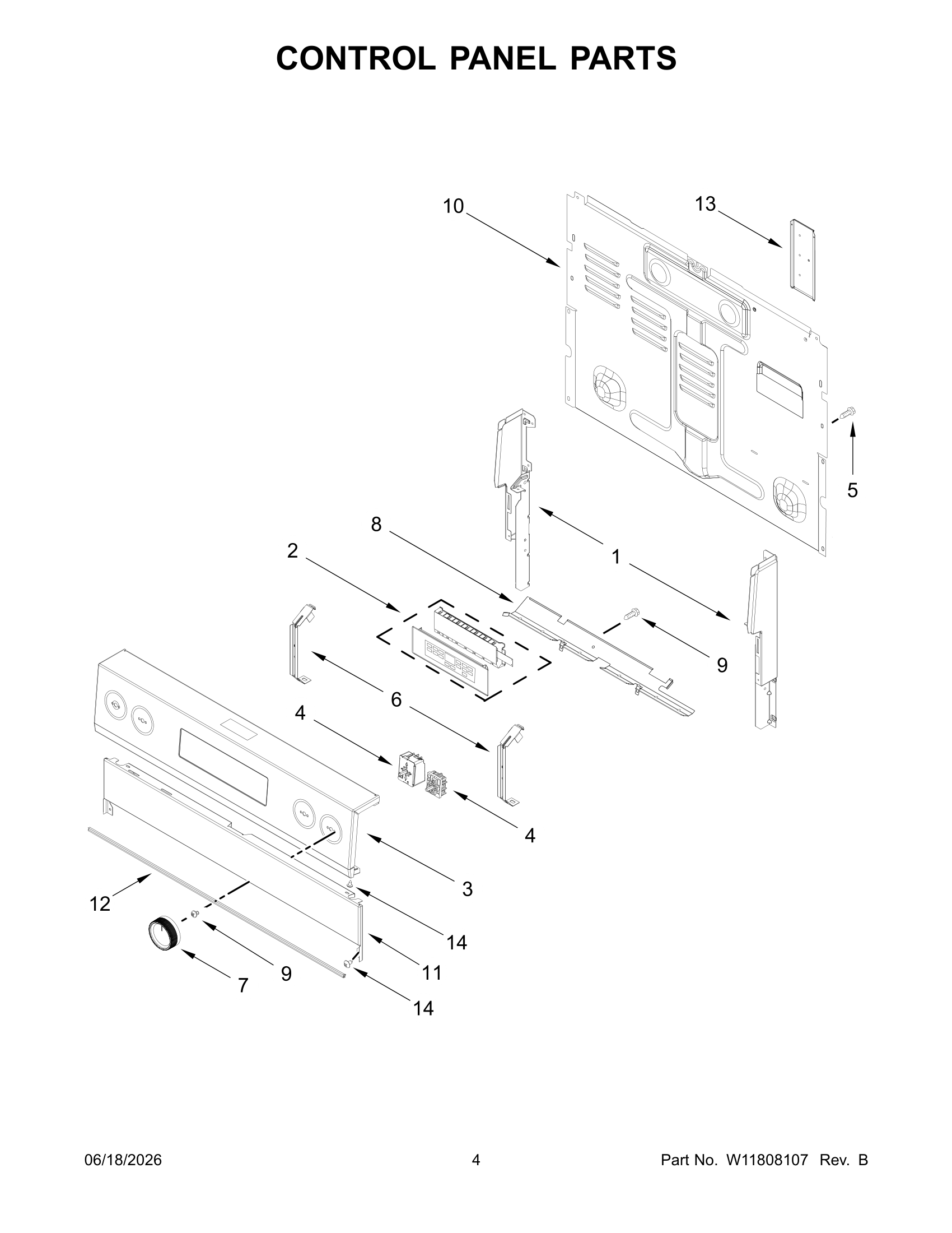 CONTROL PANEL PARTS
