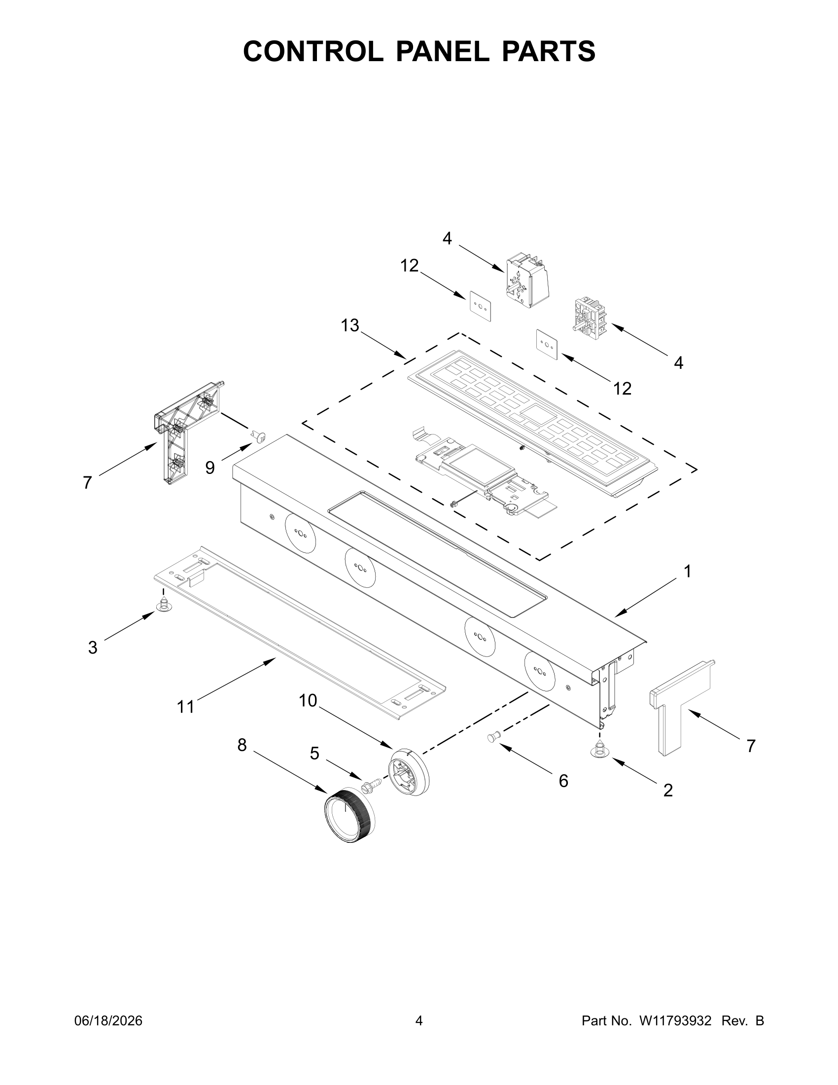 CONTROL PANEL PARTS