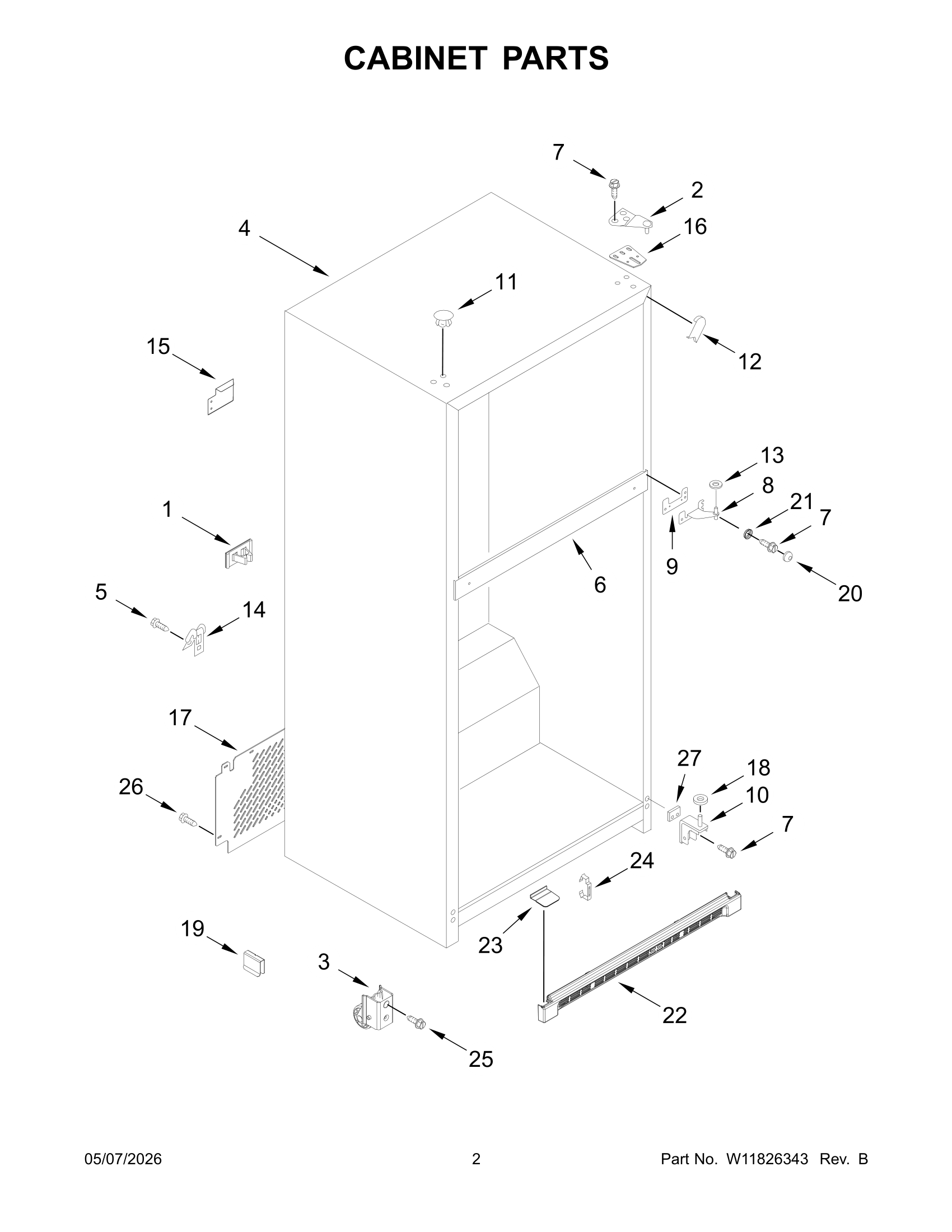 CABINET PARTS