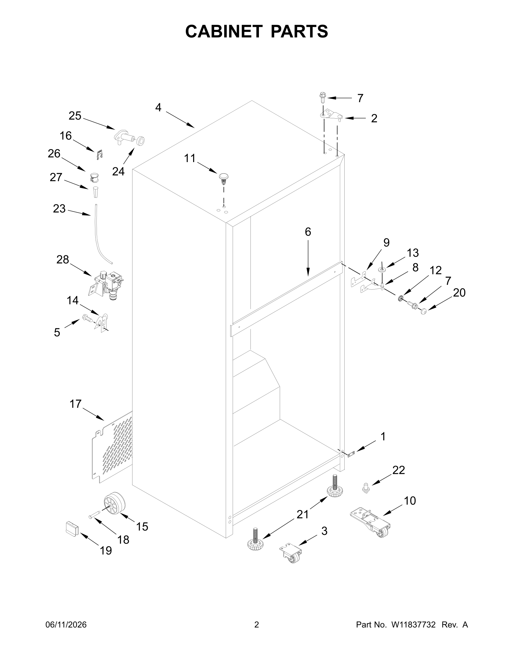 CABINET PARTS