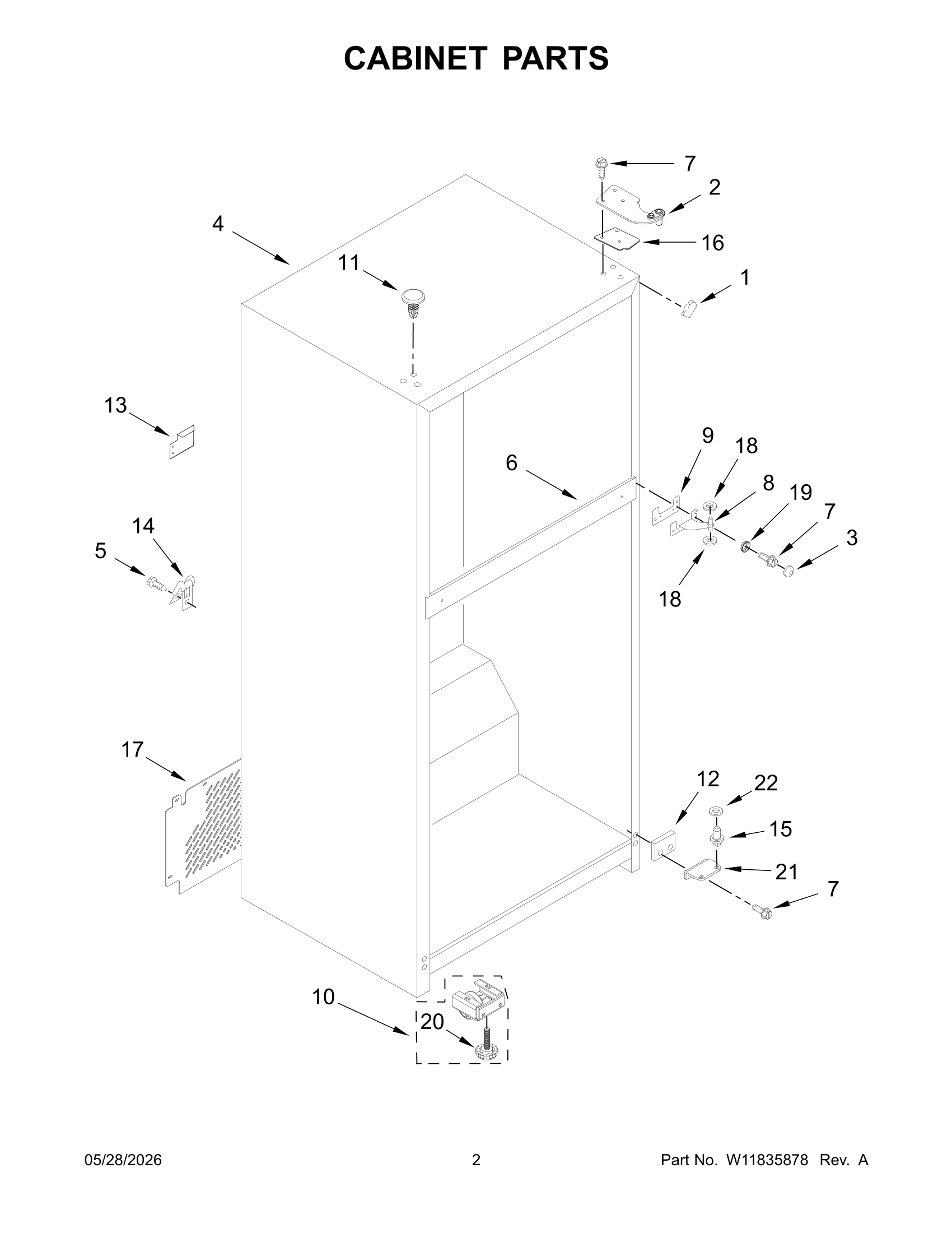 CABINET PARTS