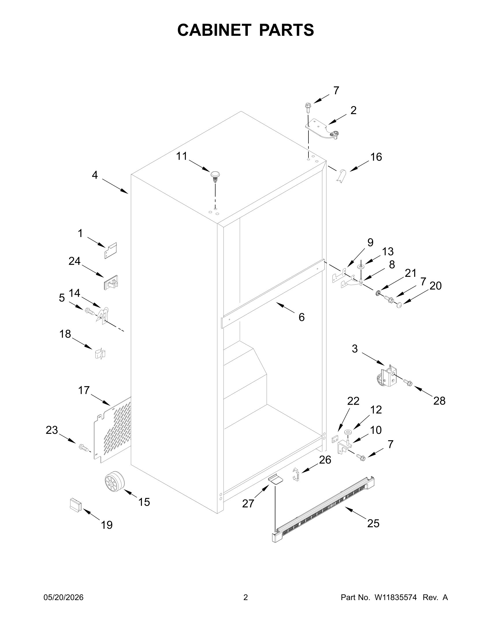 CABINET PARTS