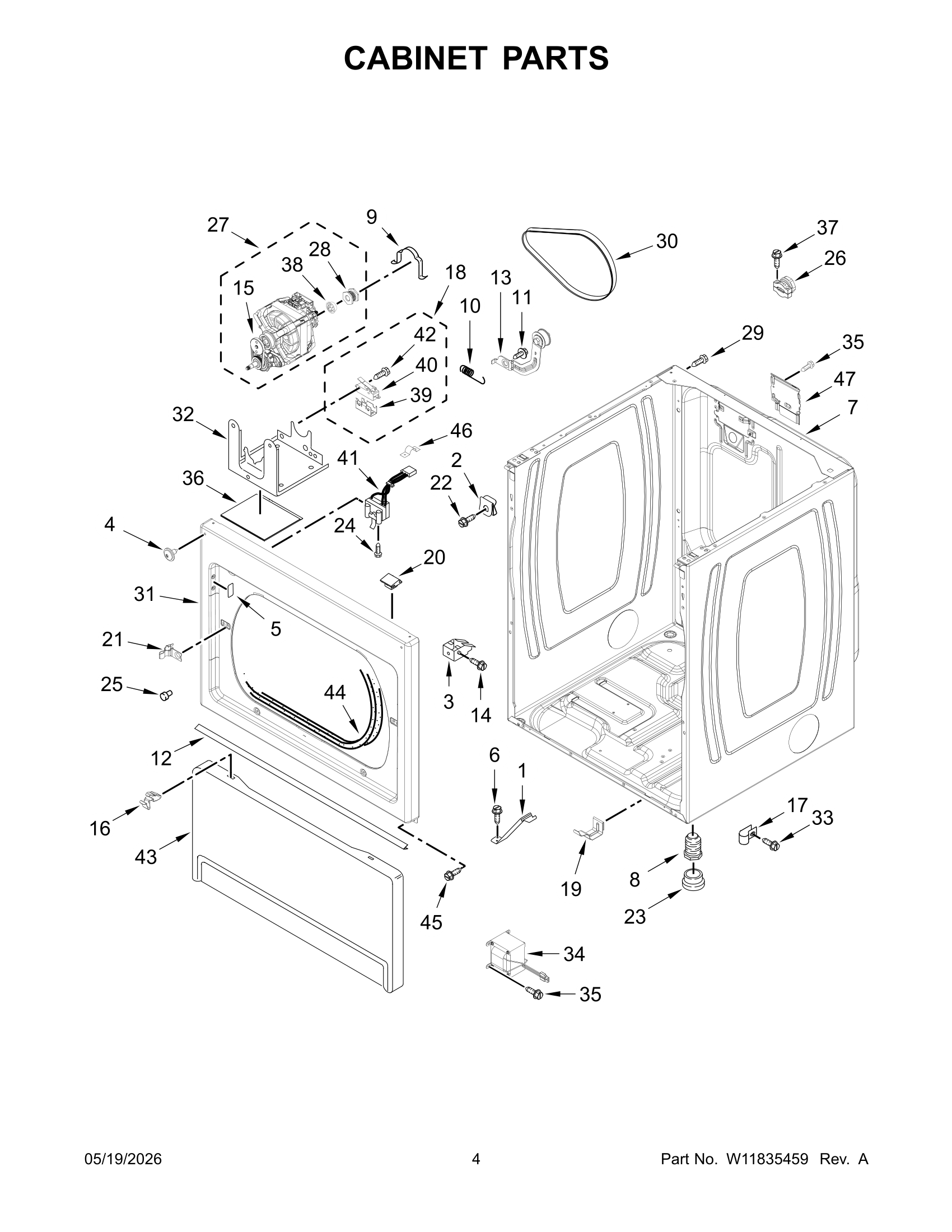 CABINET PARTS