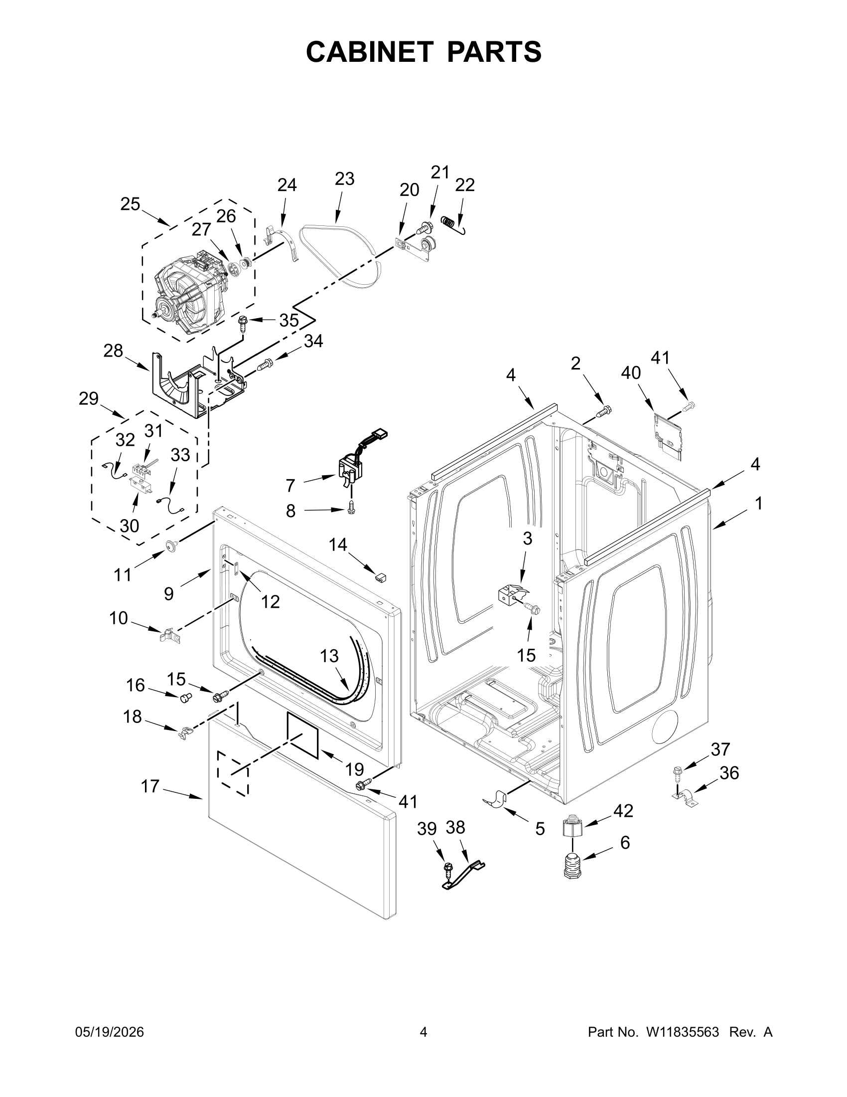 CABINET PARTS