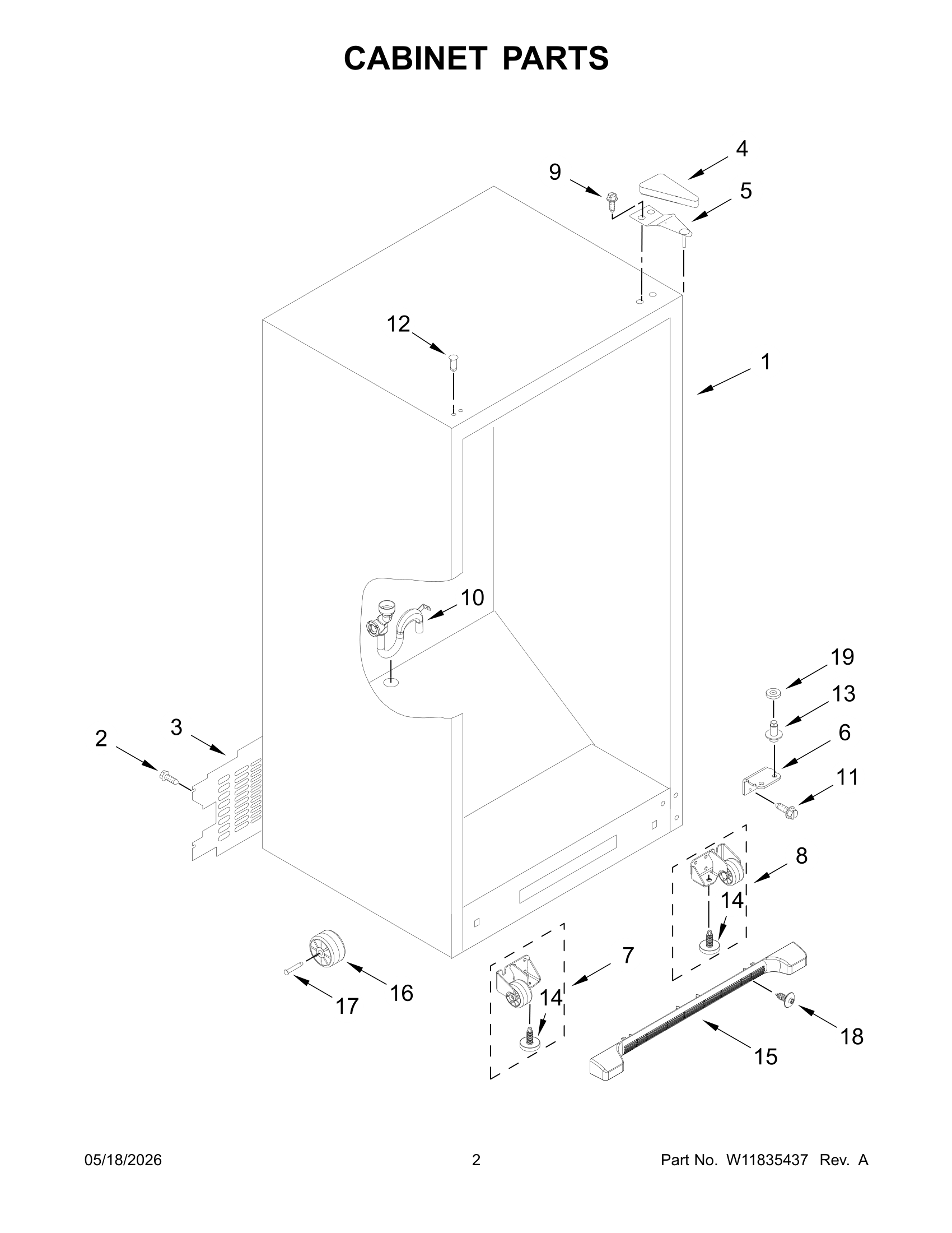 CABINET PARTS
