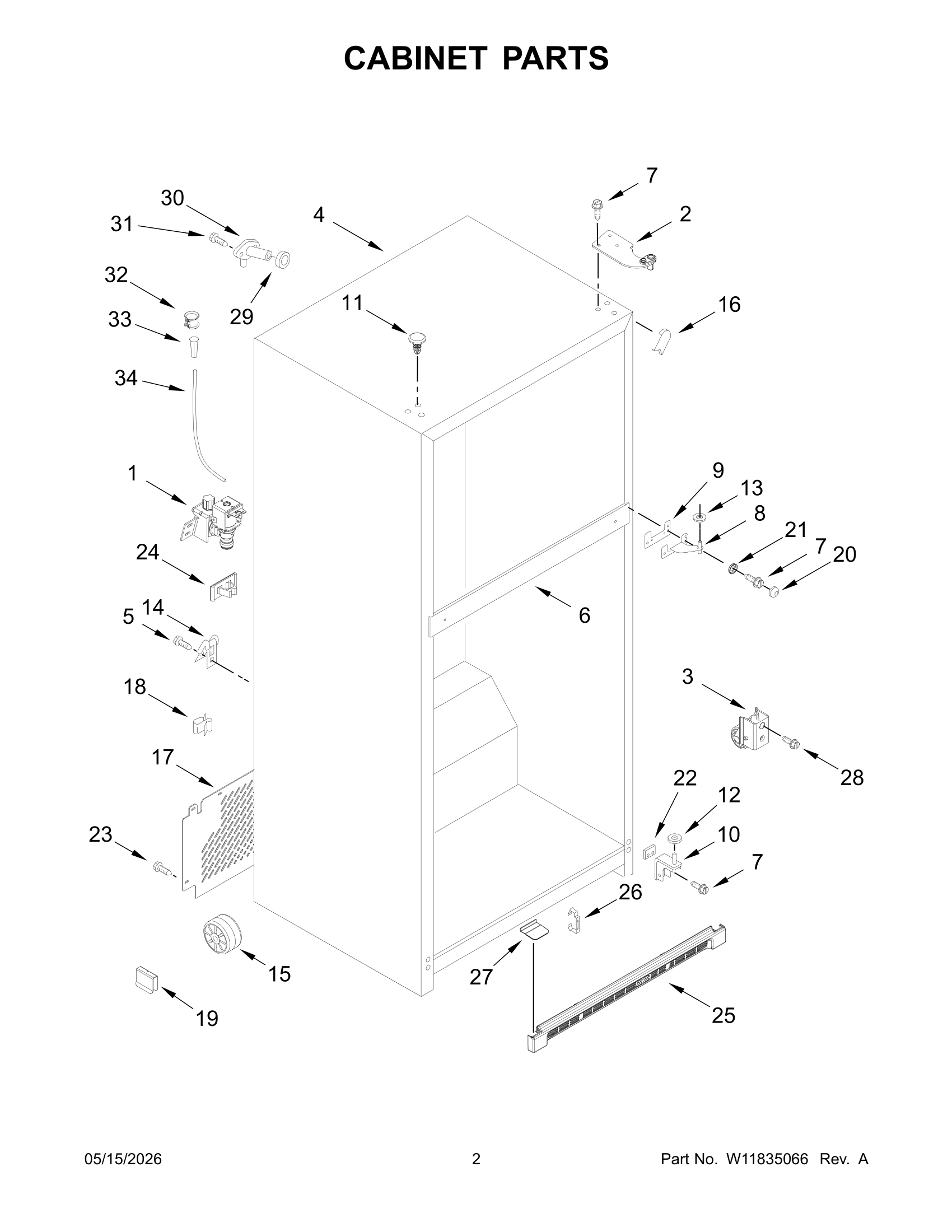 CABINET PARTS