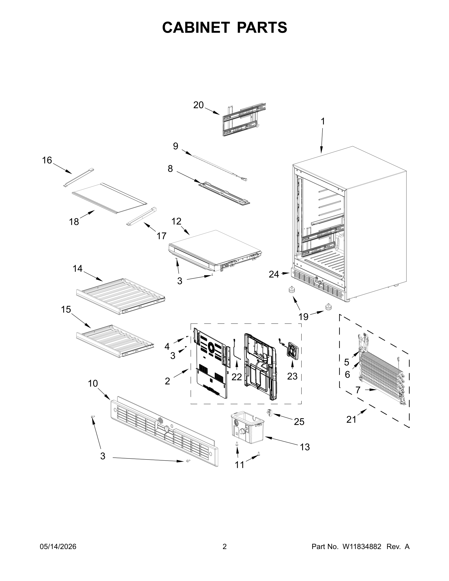 CABINET PARTS