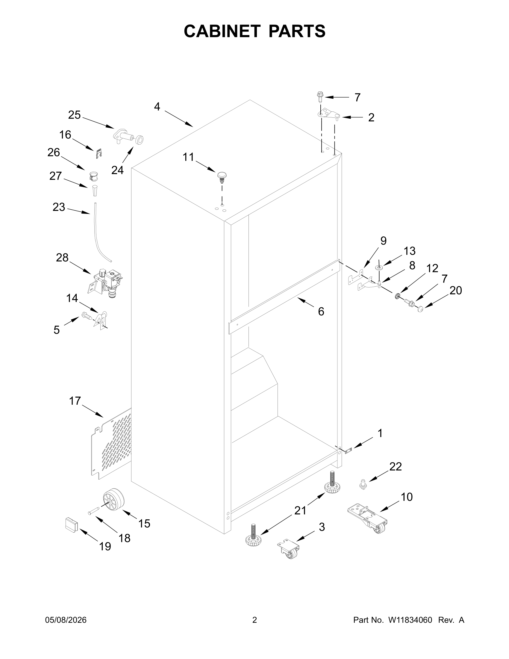 CABINET PARTS