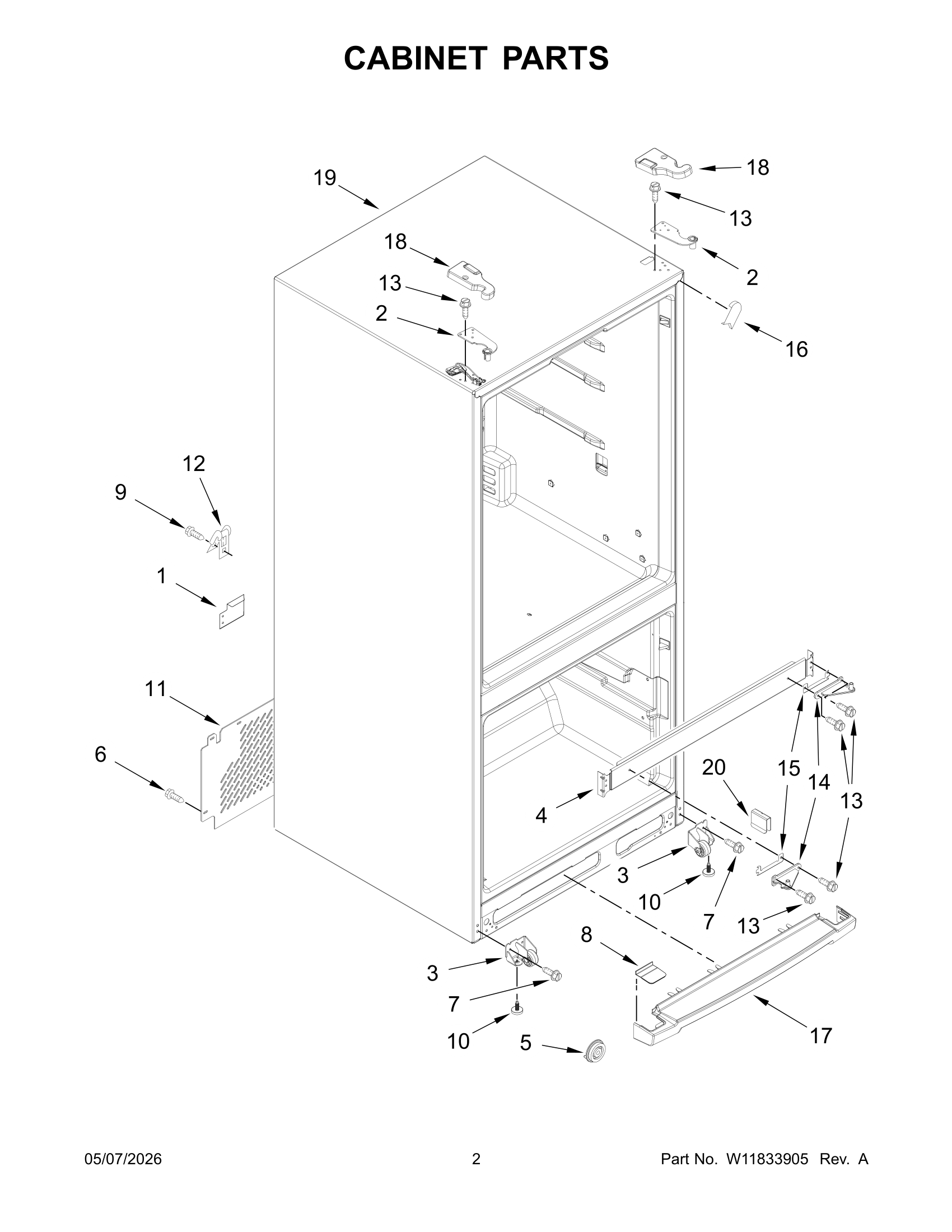 CABINET PARTS