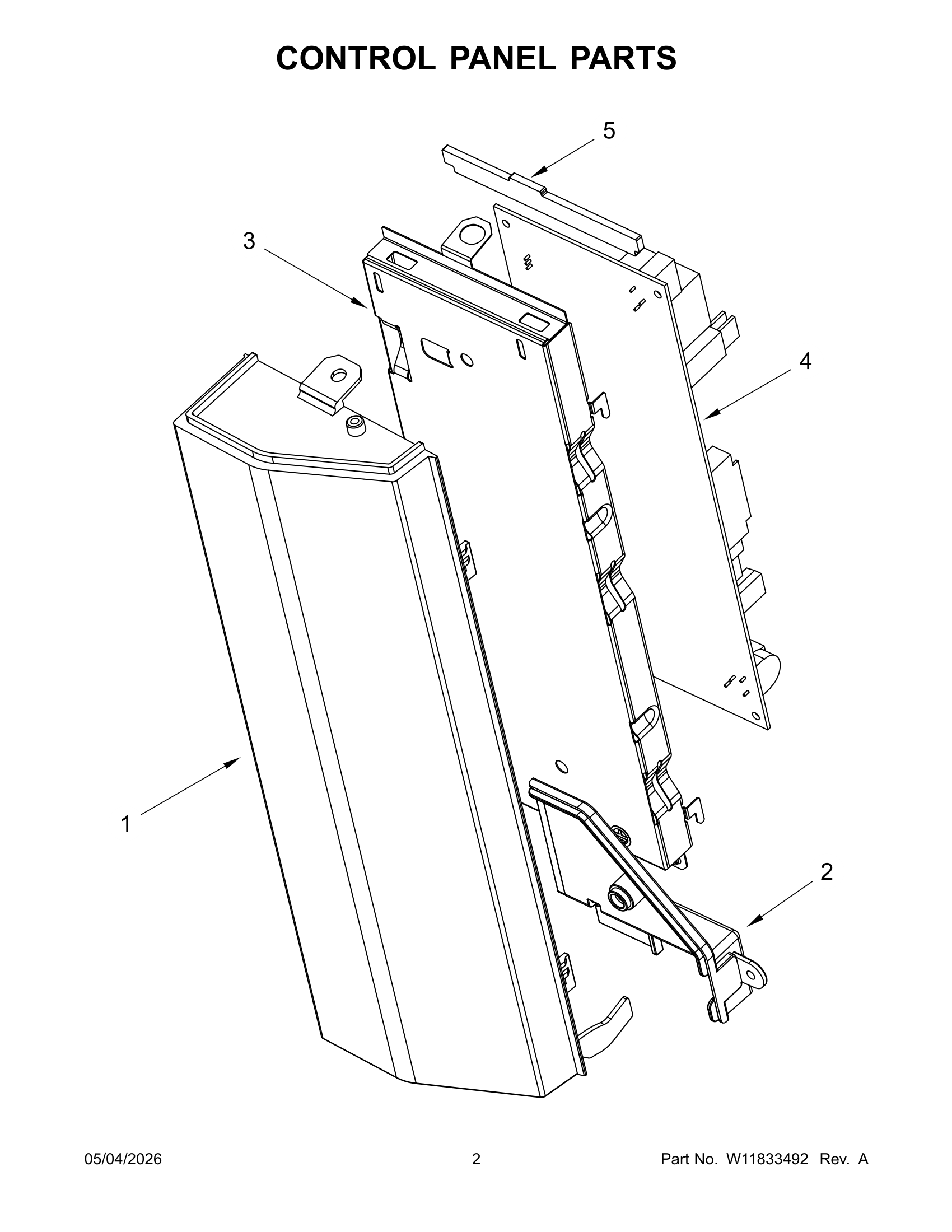 CONTROL PANEL PARTS