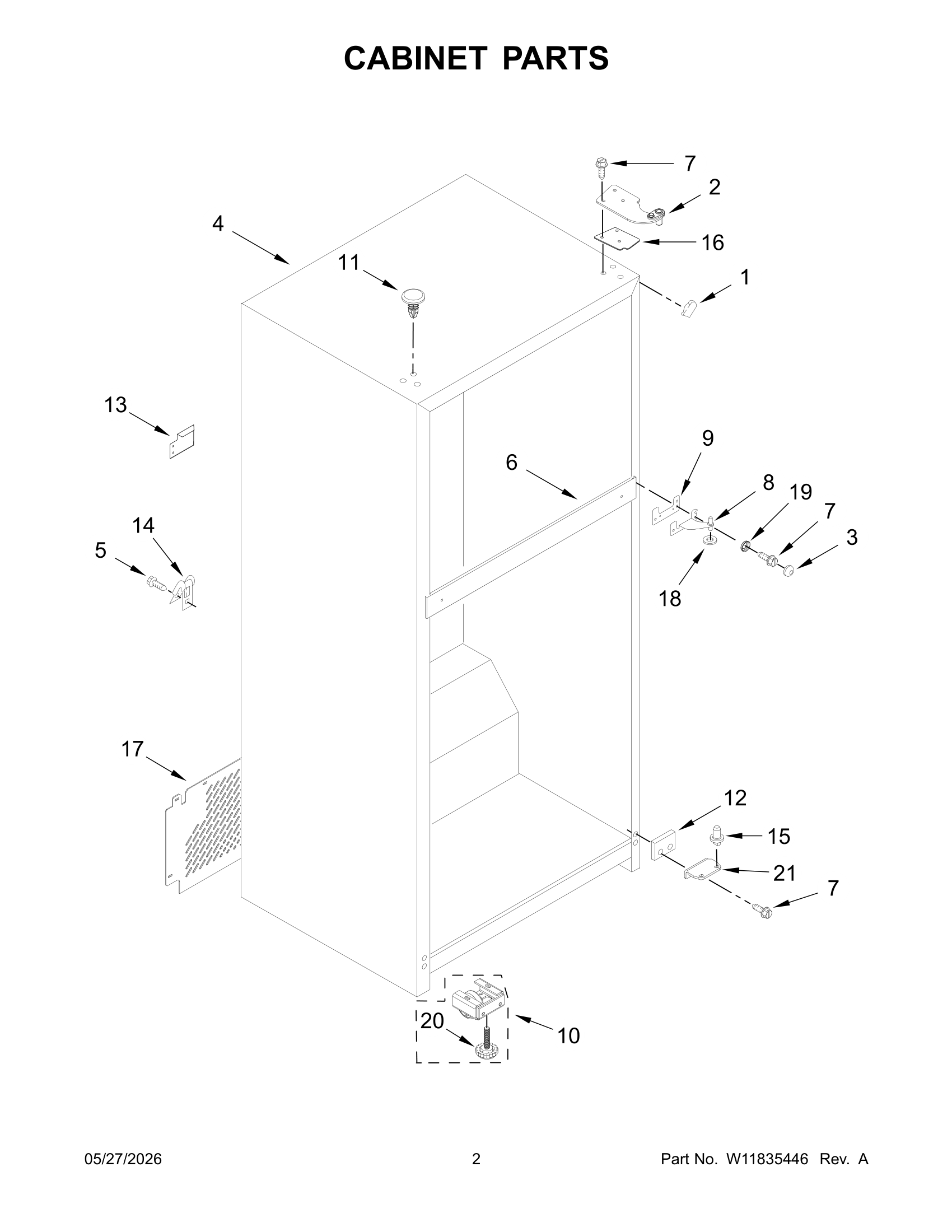 CABINET PARTS