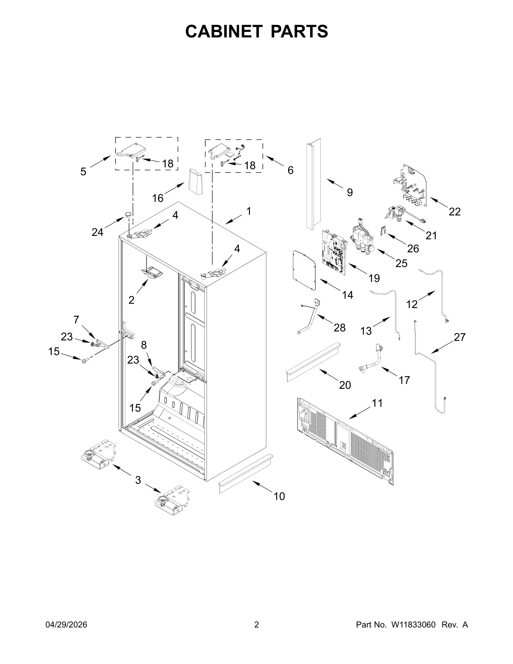 CABINET PARTS