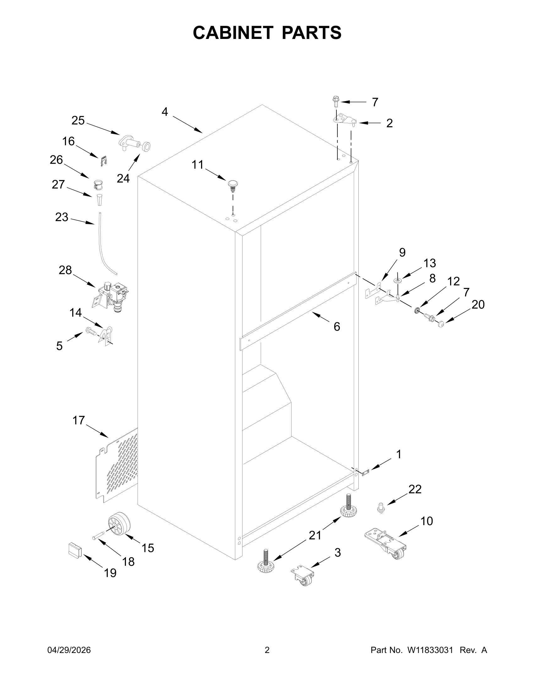 CABINET PARTS
