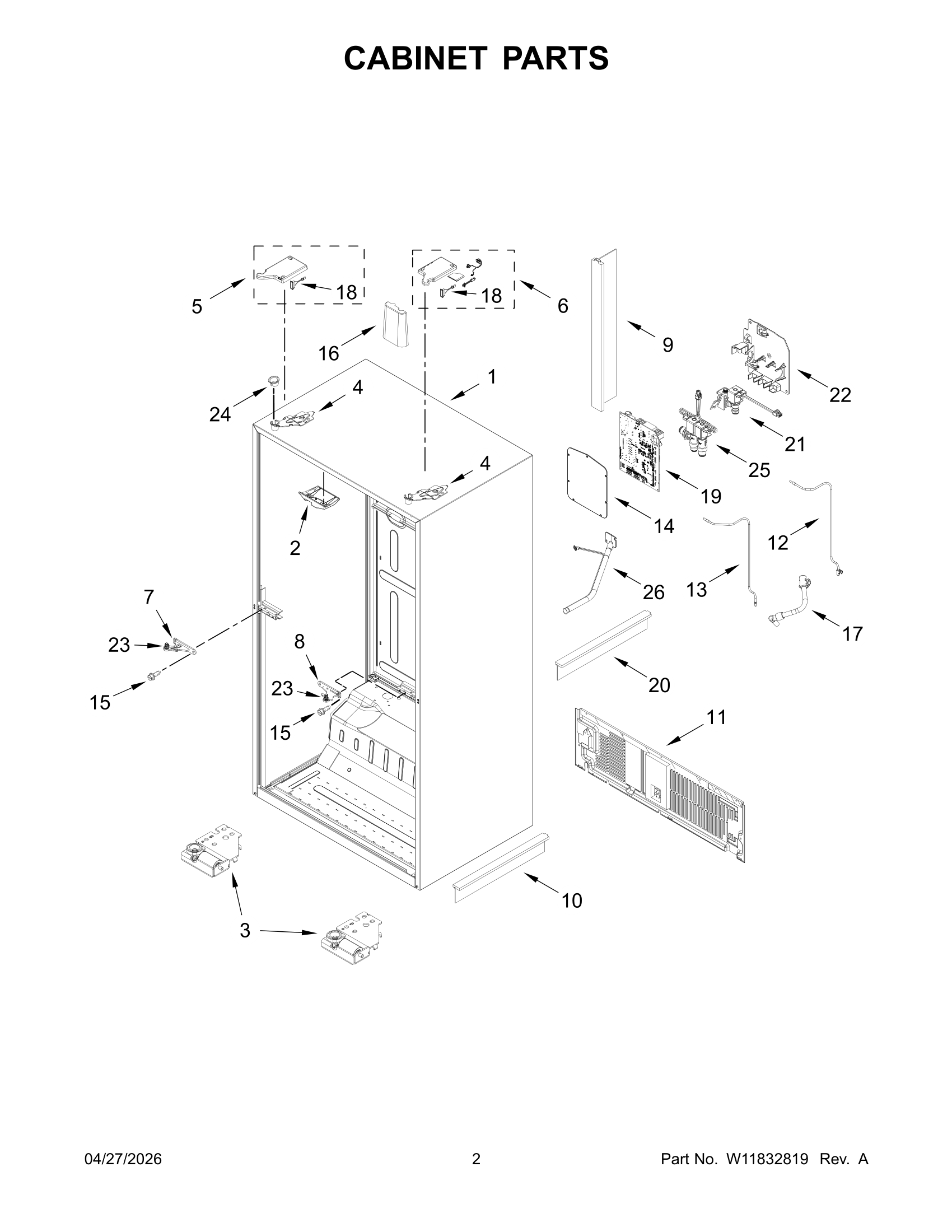 CABINET PARTS