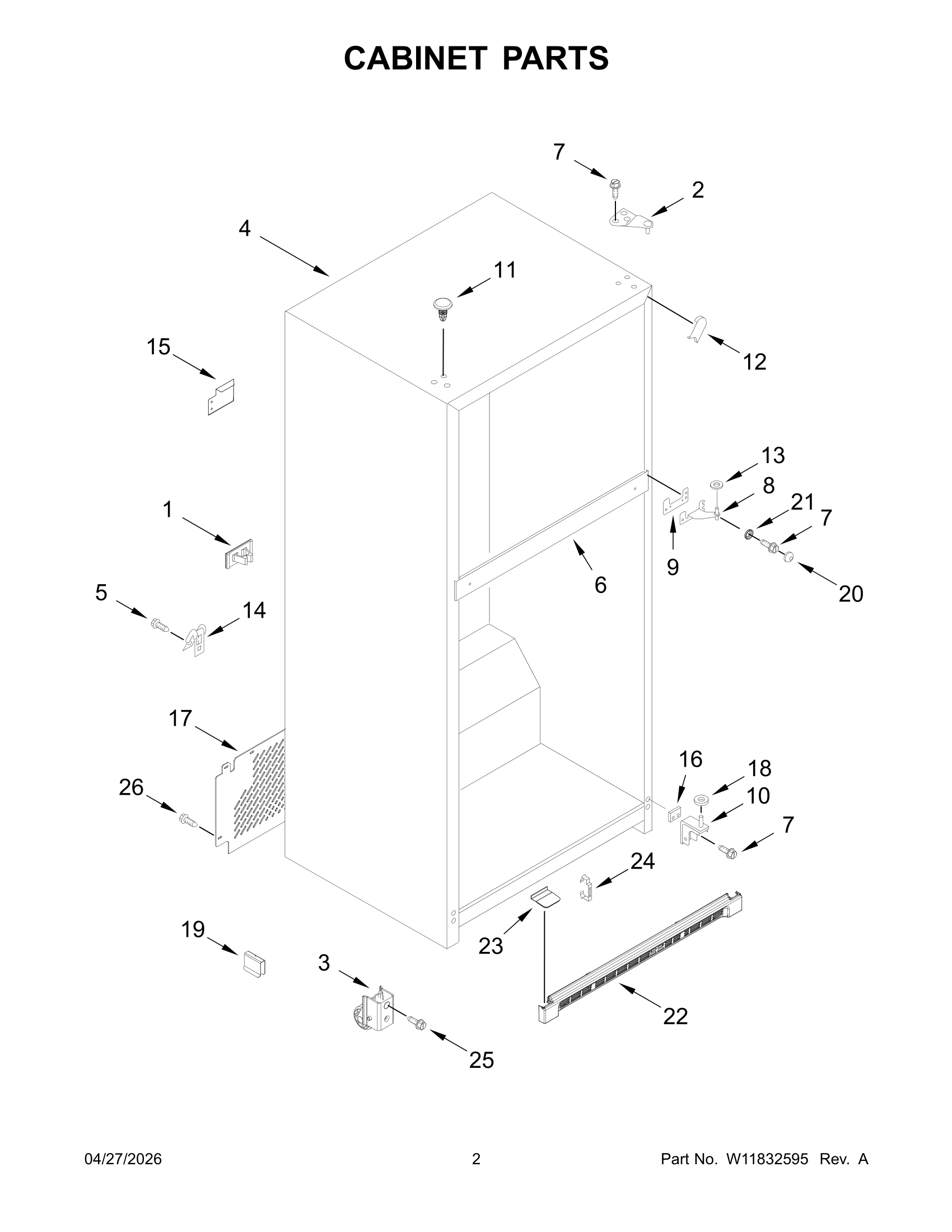 CABINET PARTS