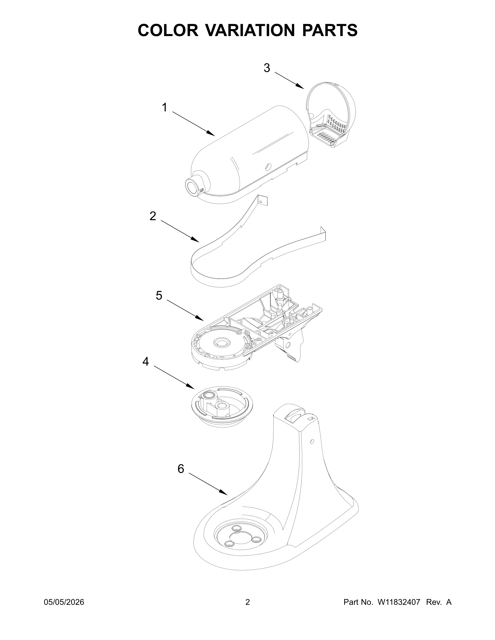 COLOR VARIATION PARTS