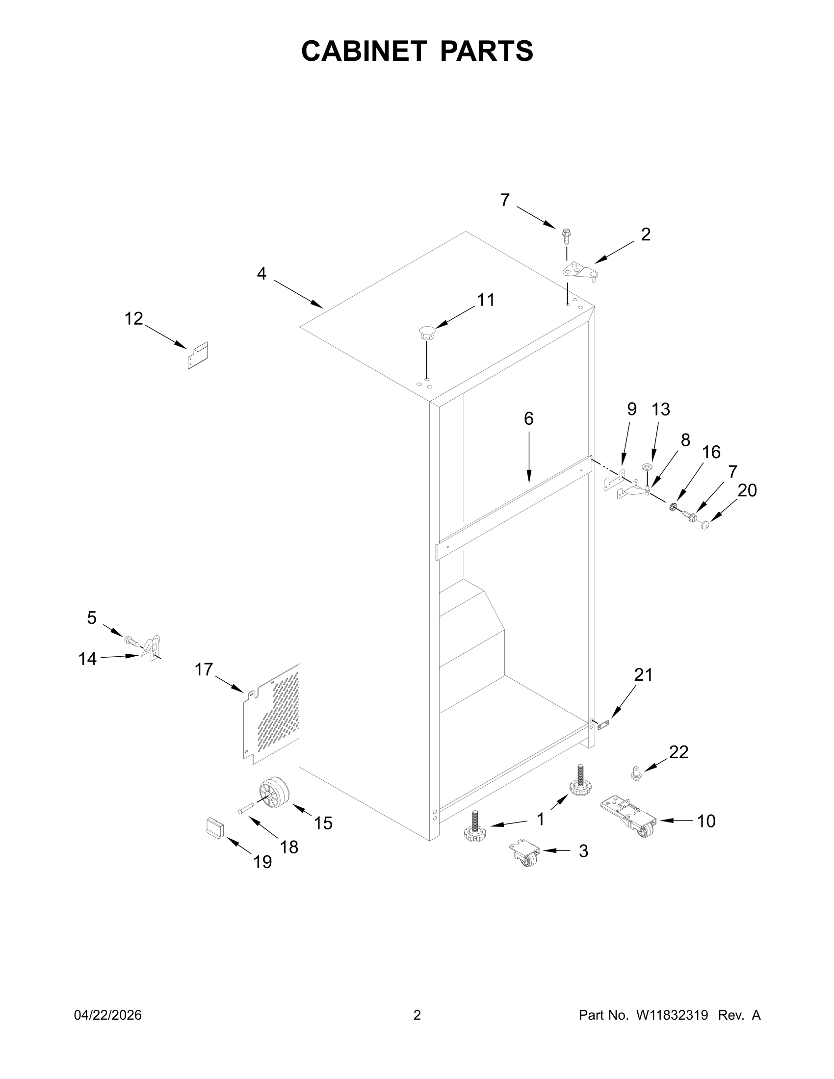 CABINET PARTS