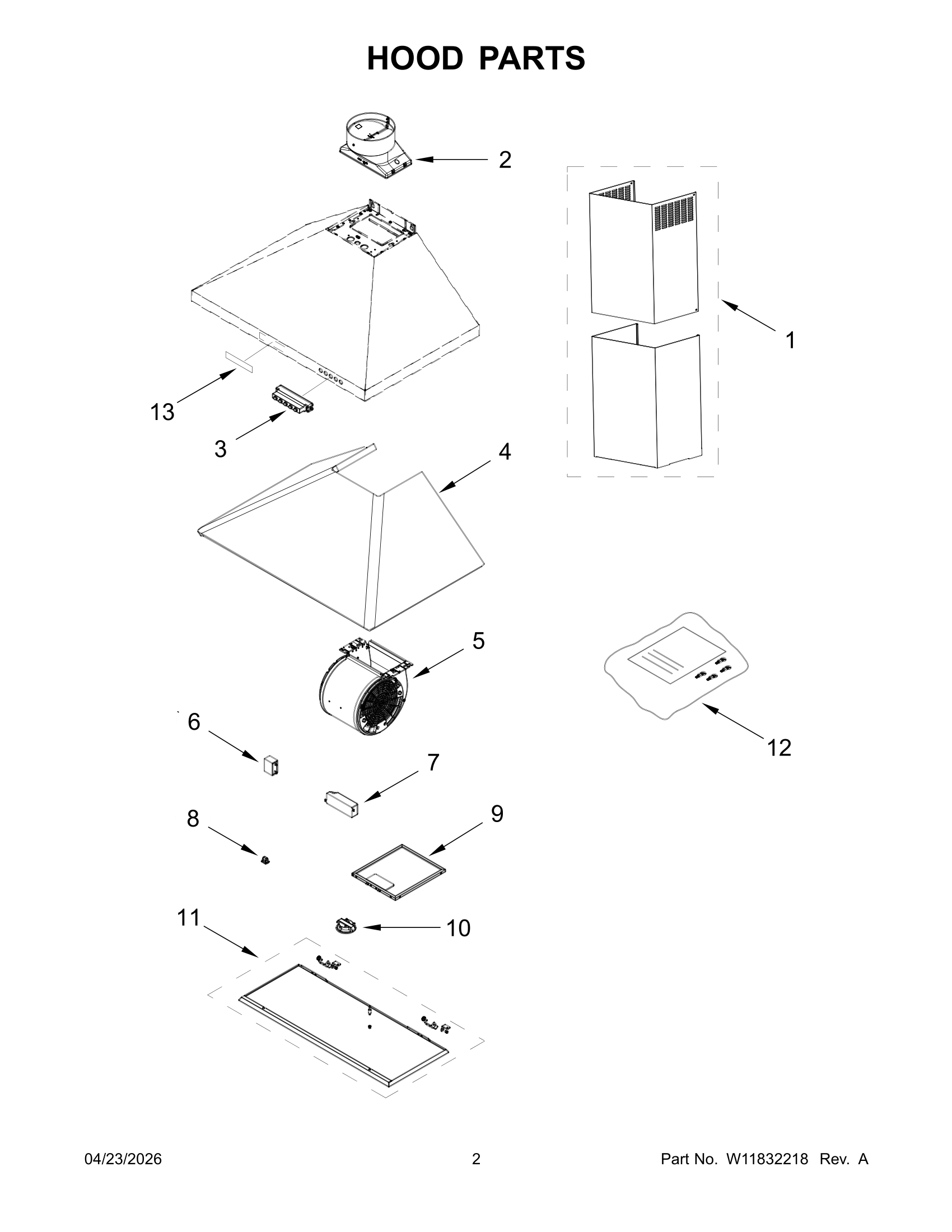 HOOD PARTS