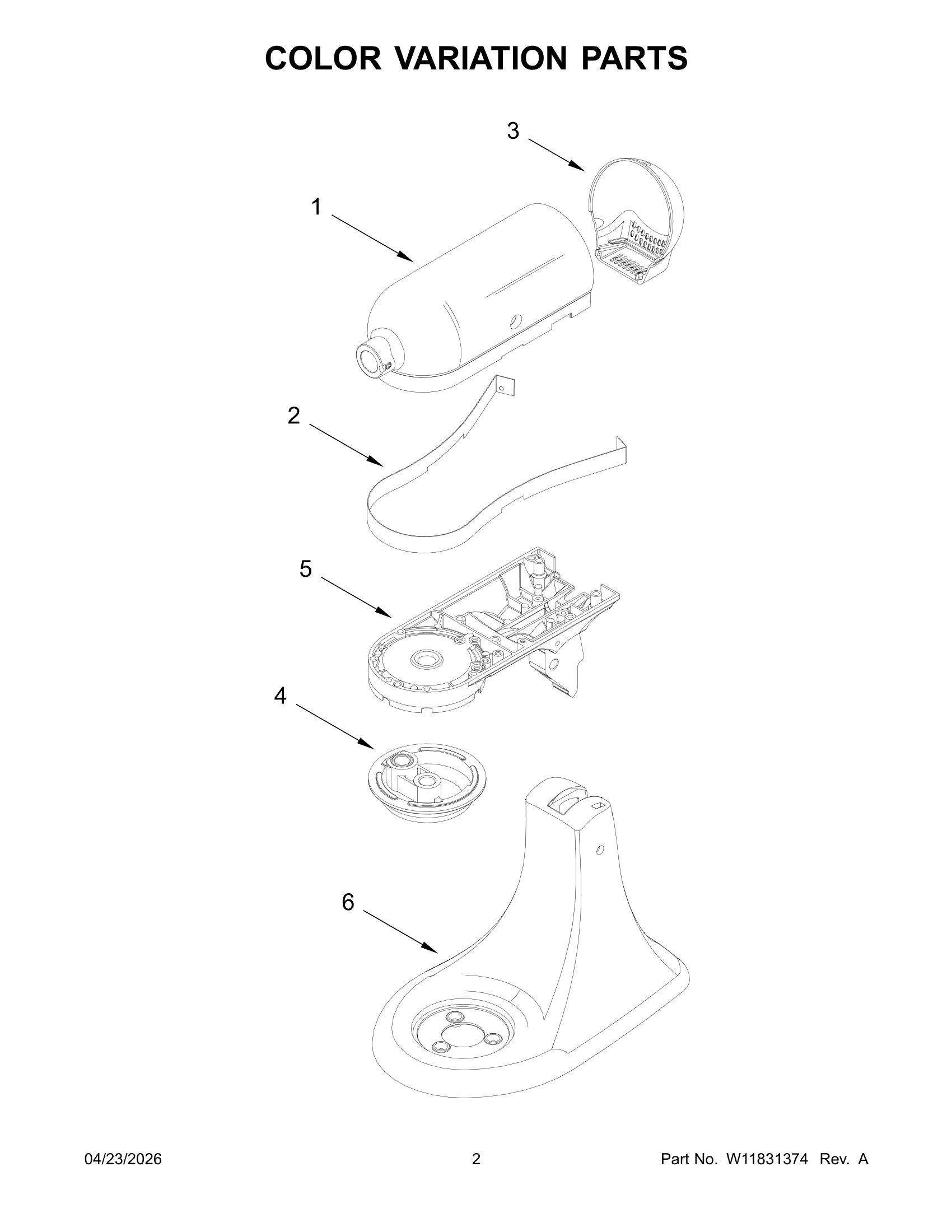 COLOR VARIATION PARTS