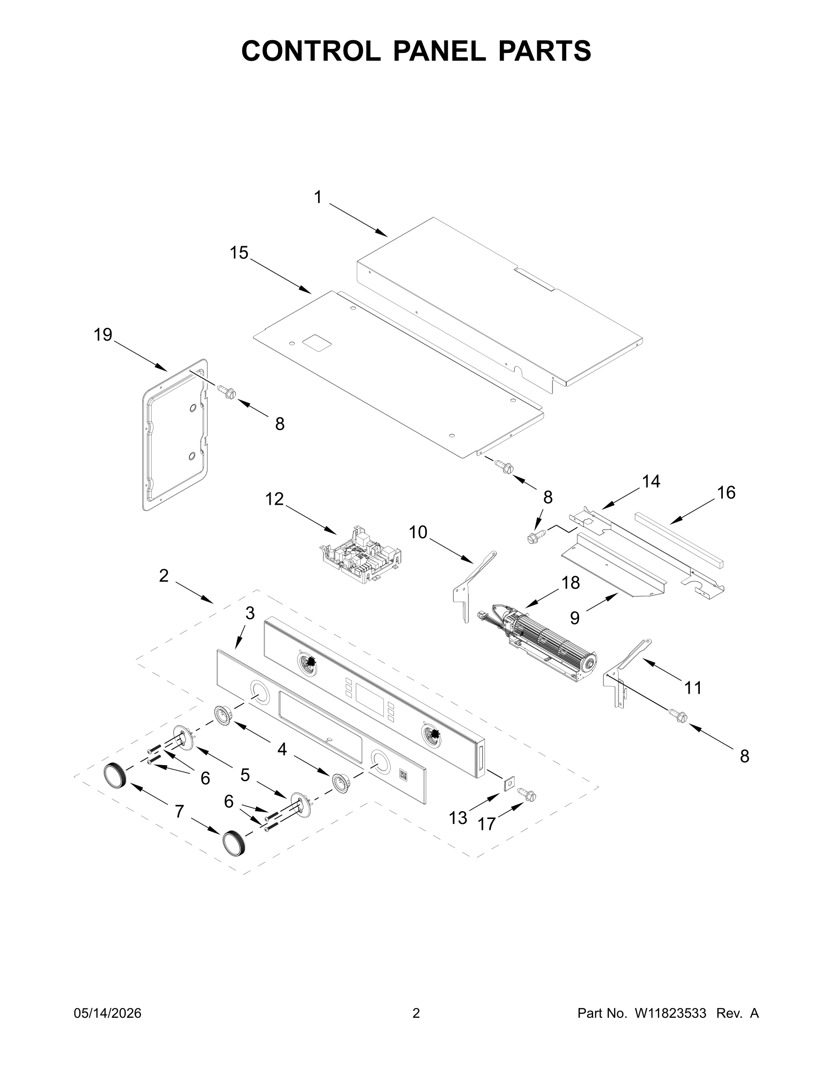 CONTROL PANEL PARTS