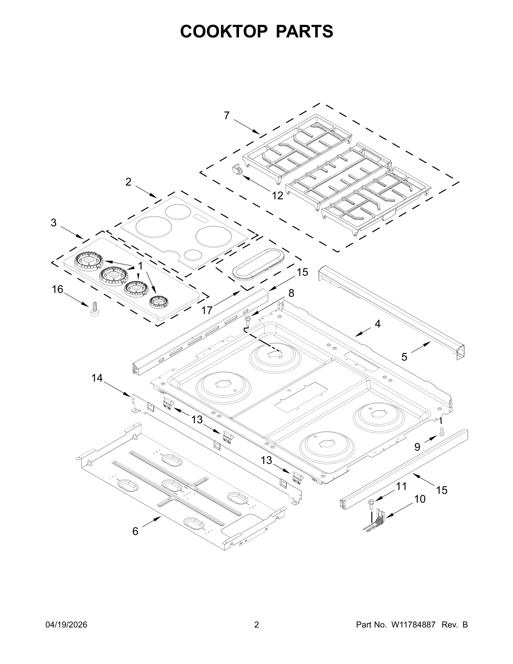 COOKTOP PARTS