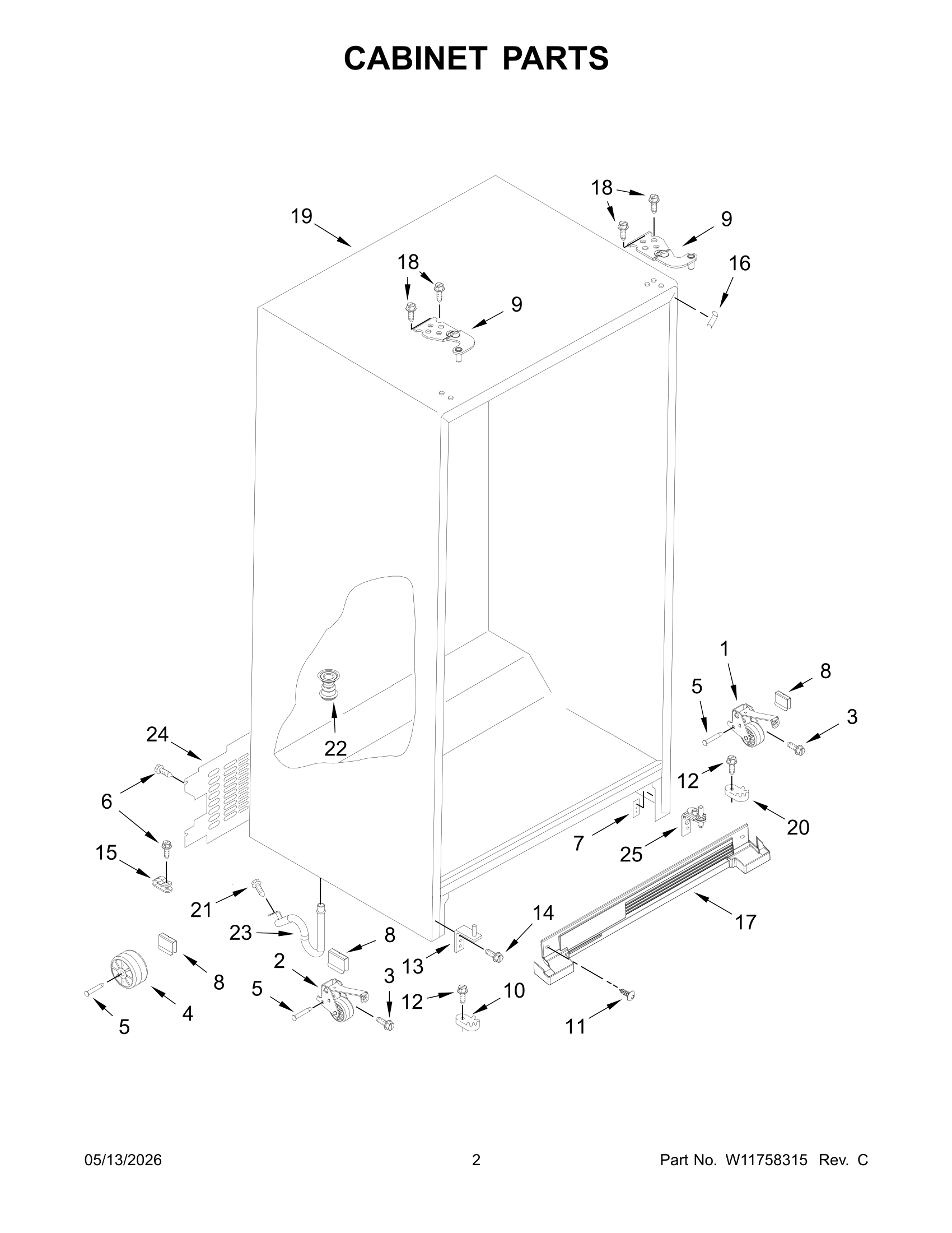02 - CABINET PARTS