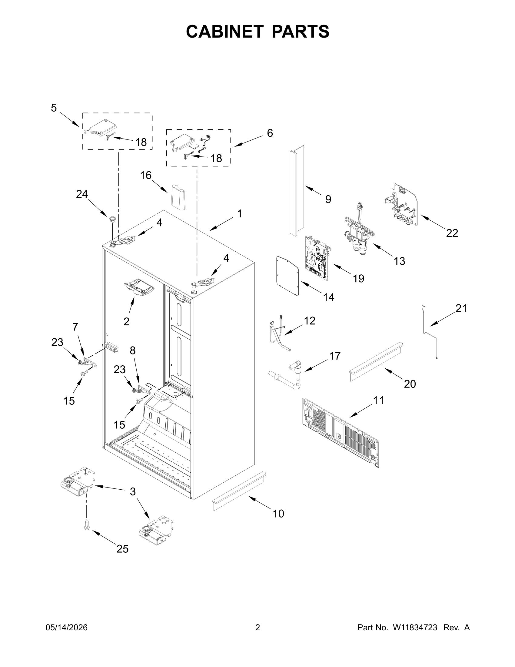 CABINET PARTS