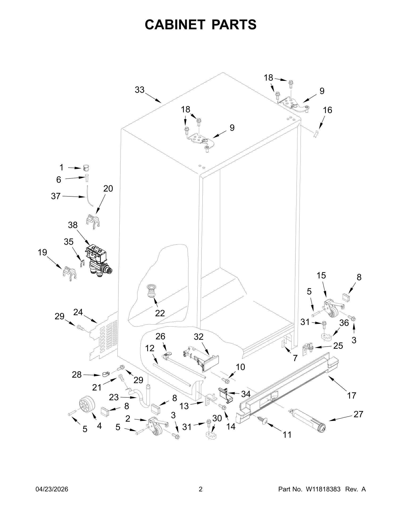 CABINET PARTS