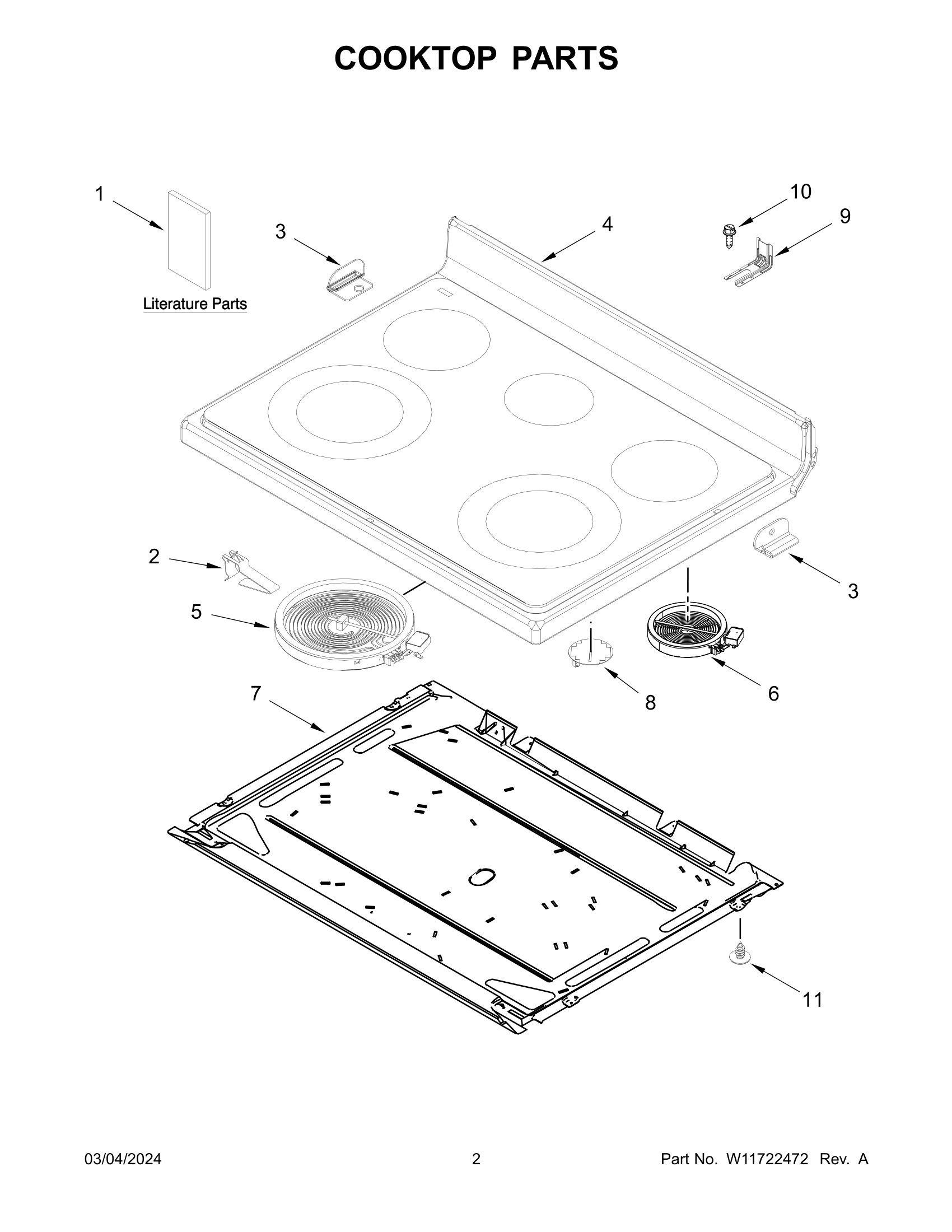 02 - COOKTOP PARTS