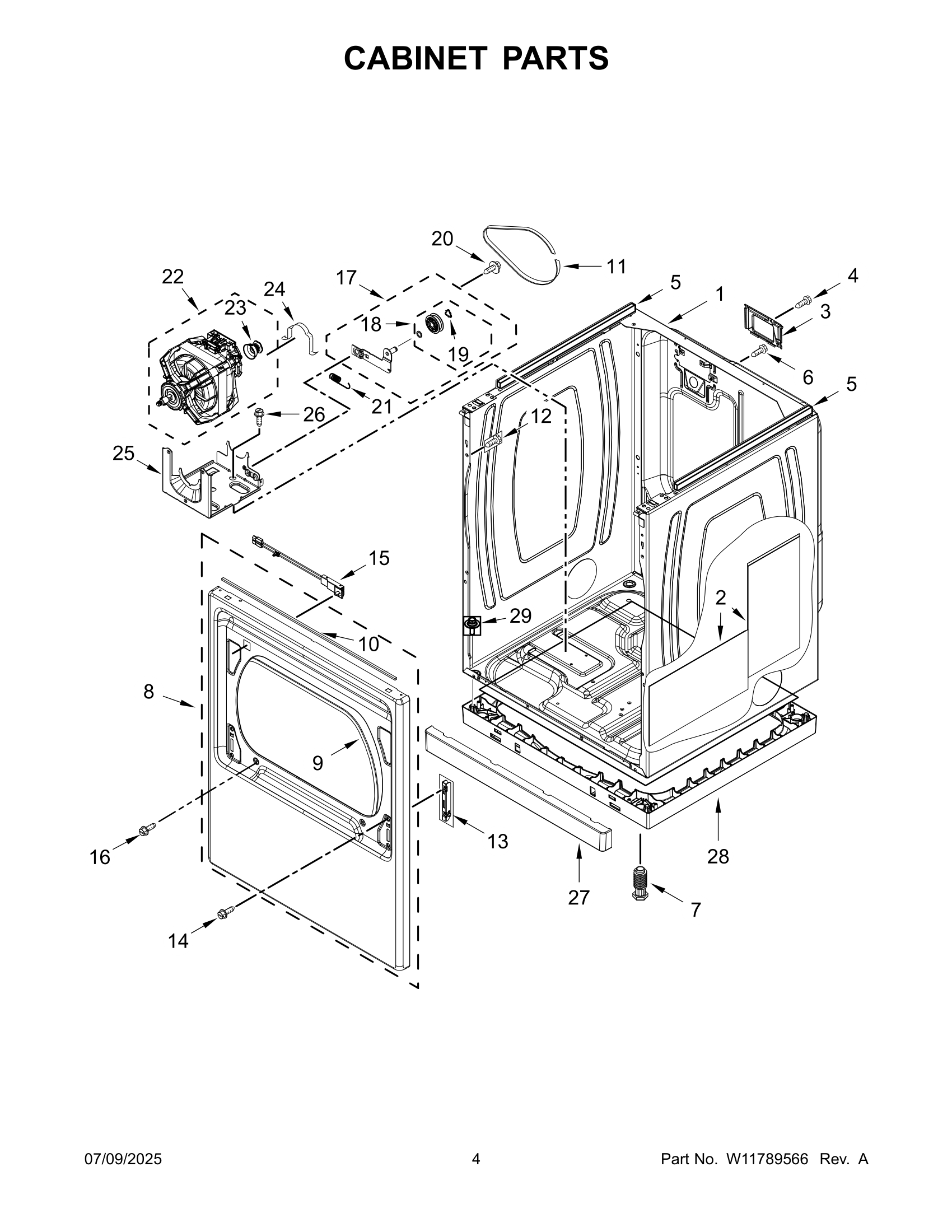 CABINET PARTS