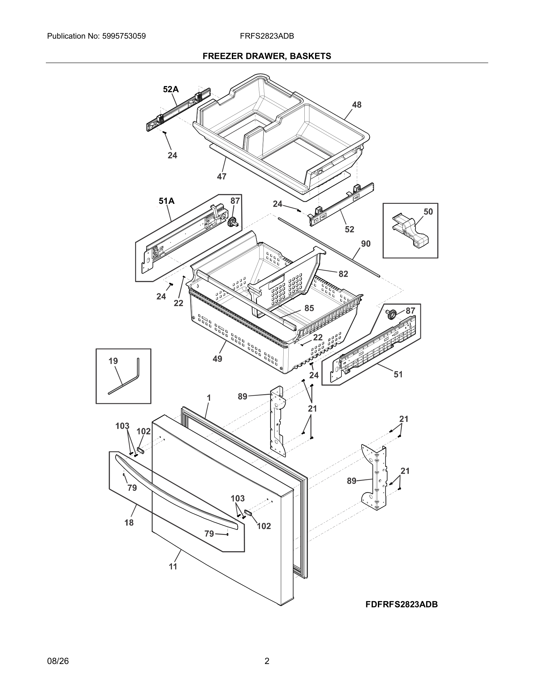 02 - FREEZER DRAWER, BASKETS