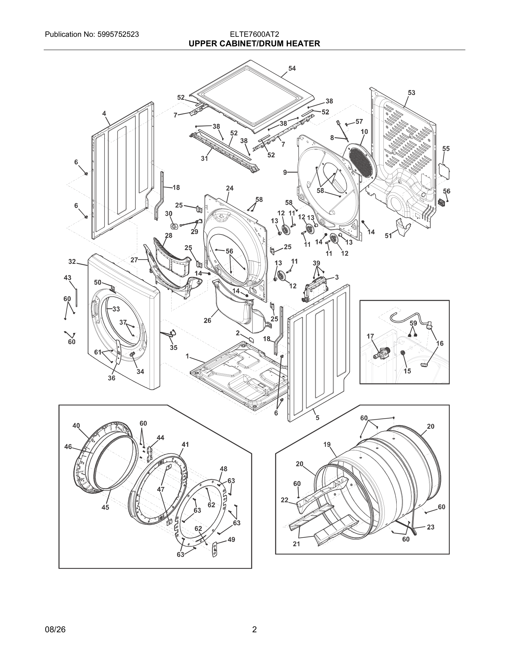 02 - UPPER CABINET/DRUM HEATER