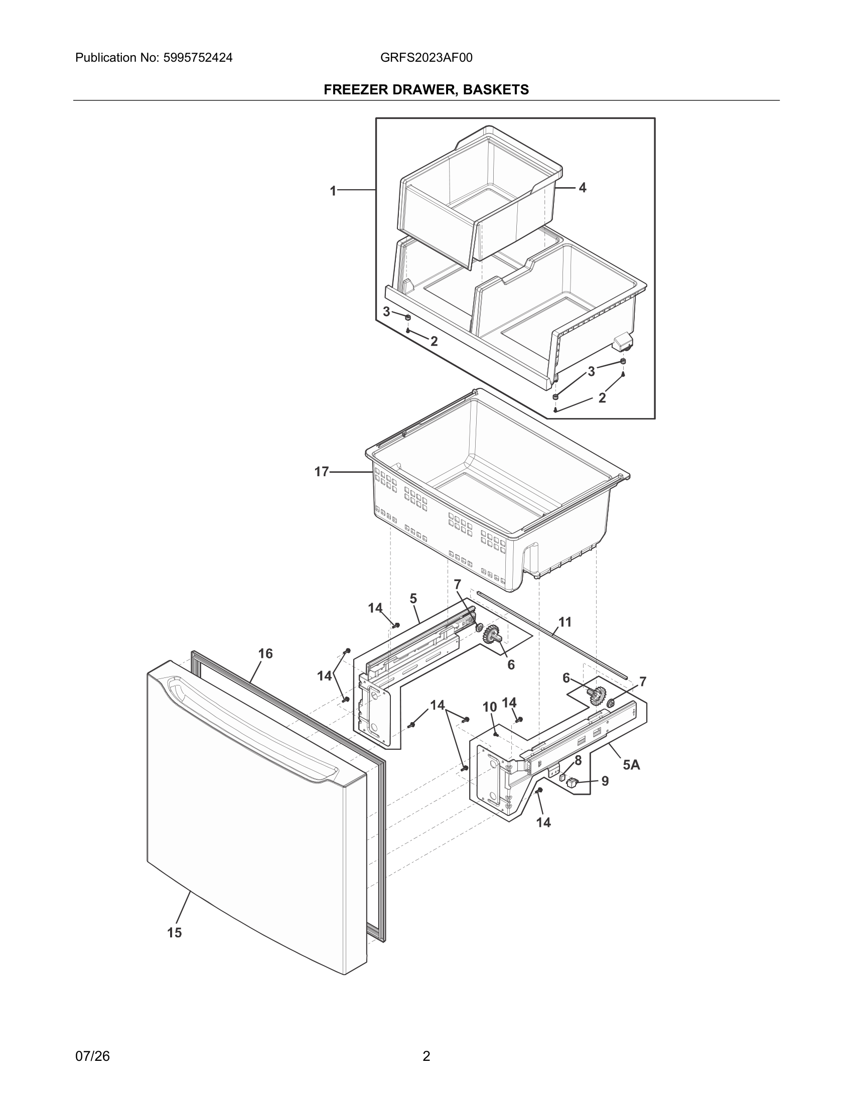 02 - FREEZER DRAWER, BASKETS