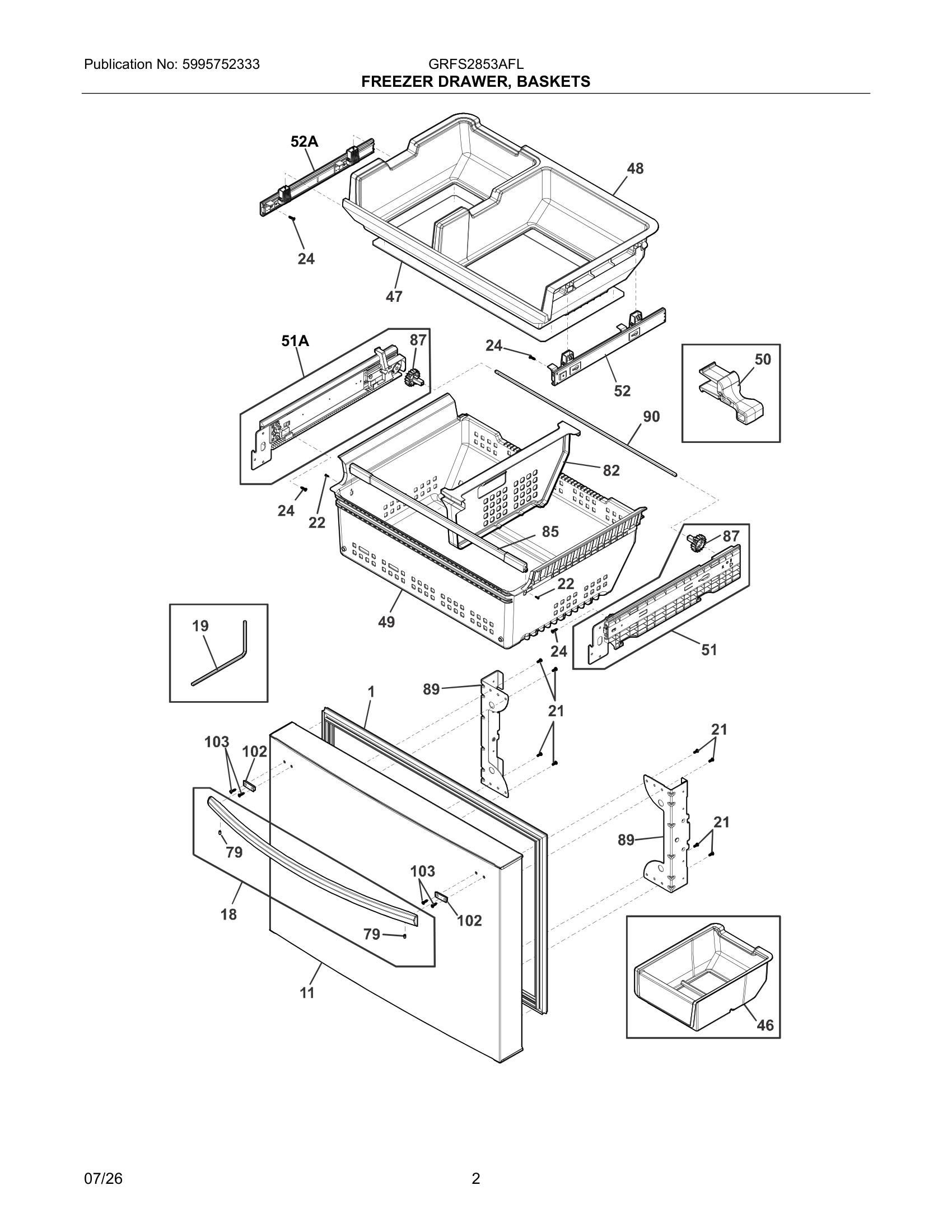 02 - FREEZER DRAWER, BASKETS