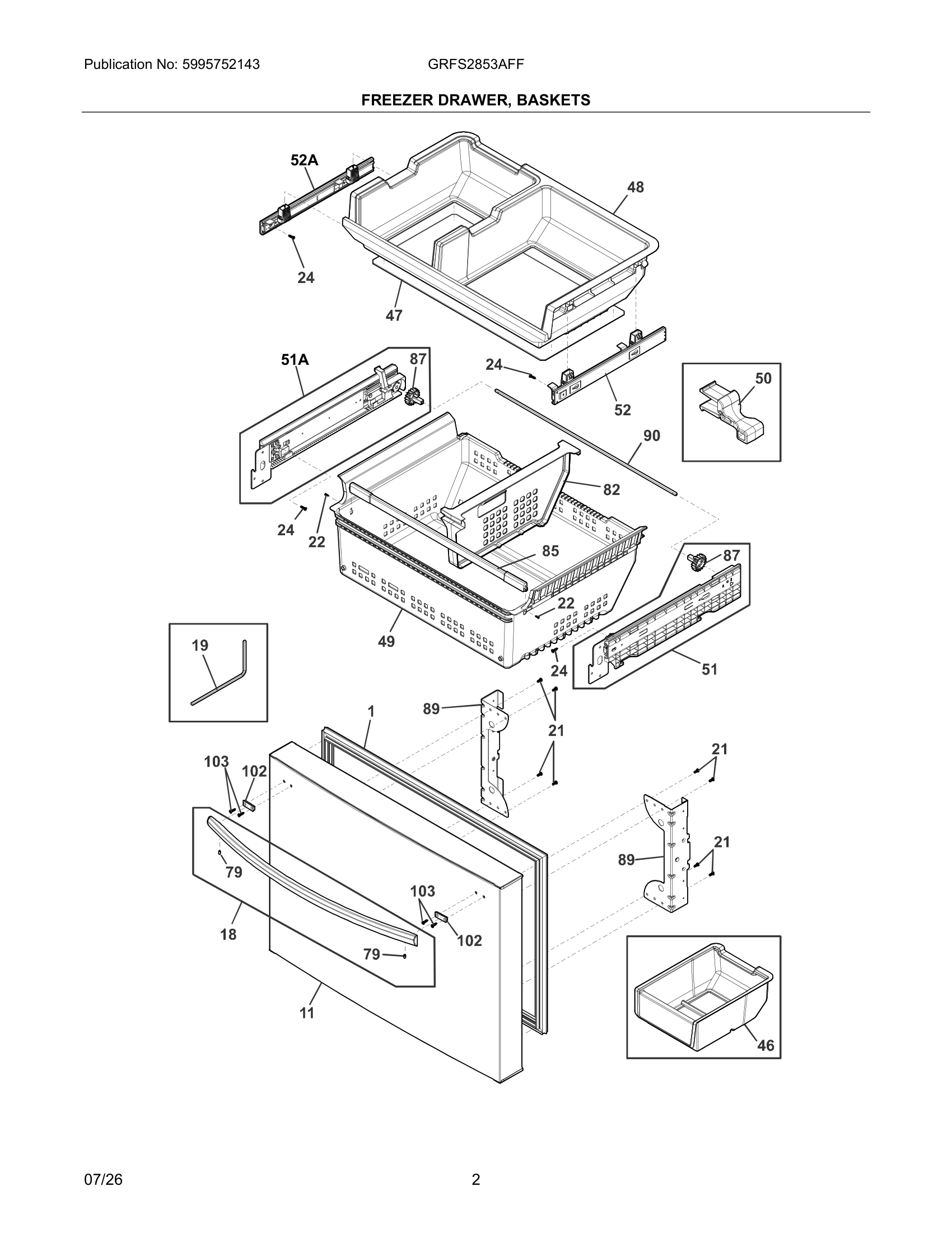 02 - FREEZER DRAWER, BASKETS