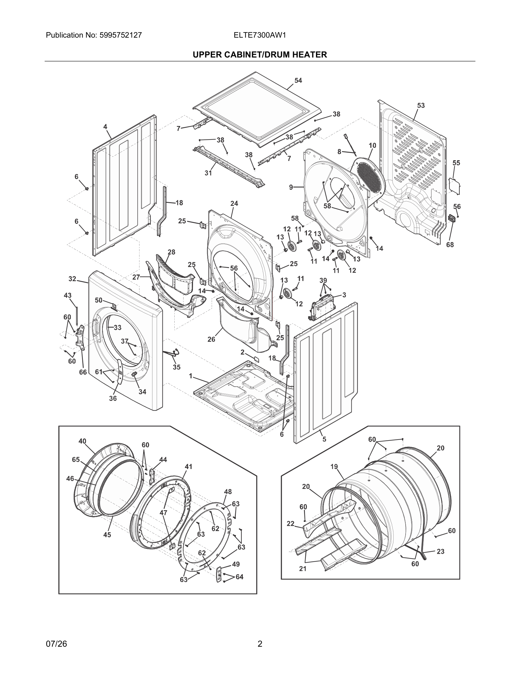 02 - UPPER CABINET/DRUM HEATER