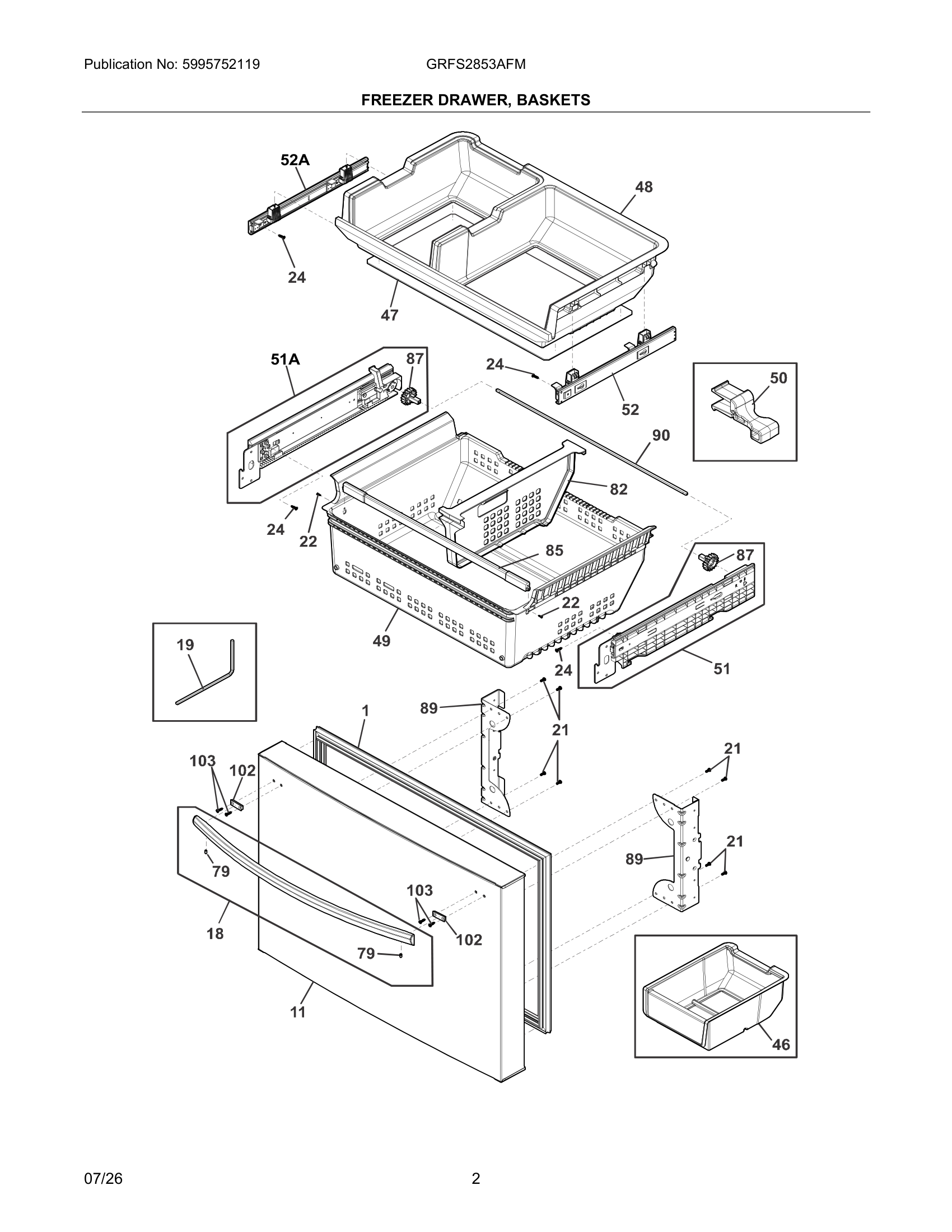 02 - FREEZER DRAWER, BASKETS