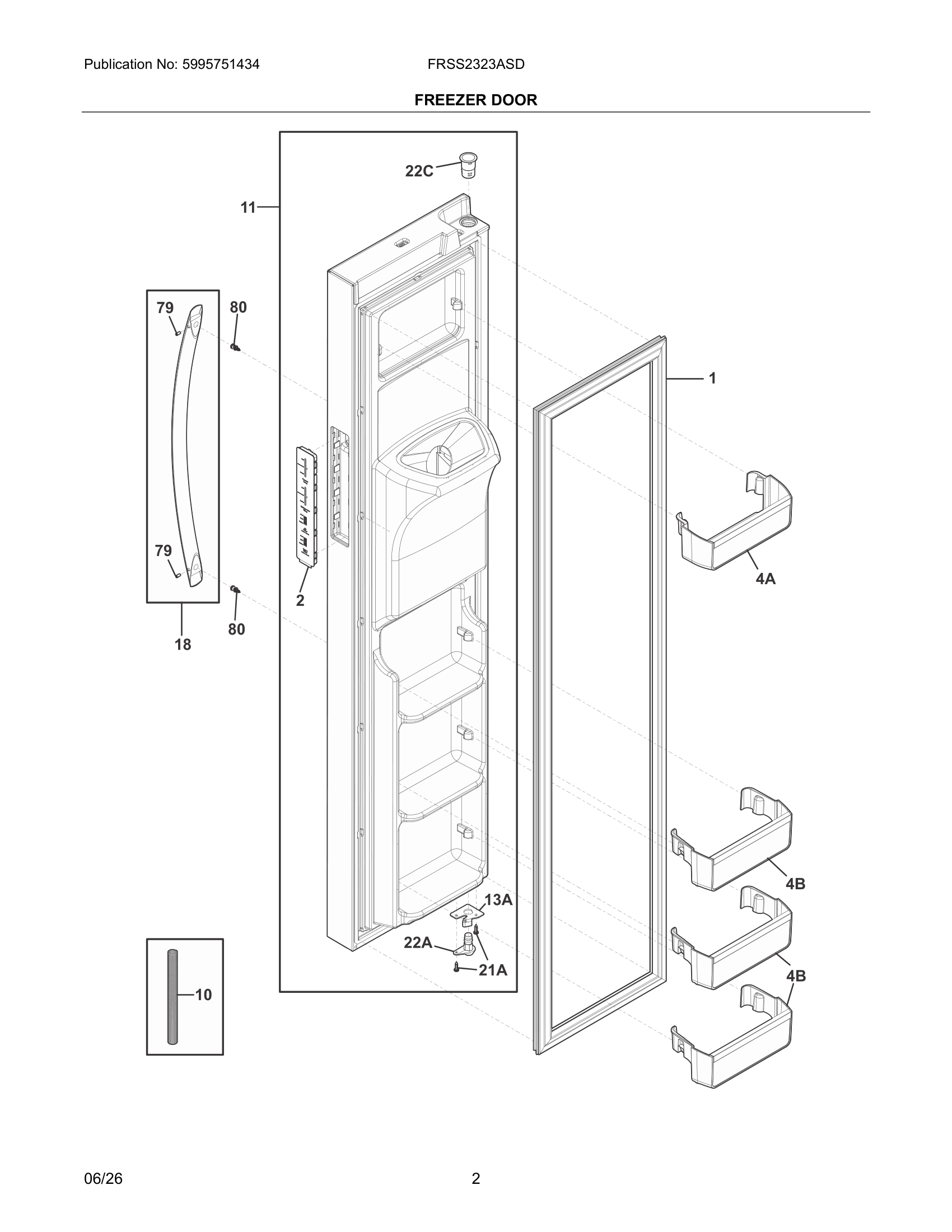 02 - FREEZER DOOR