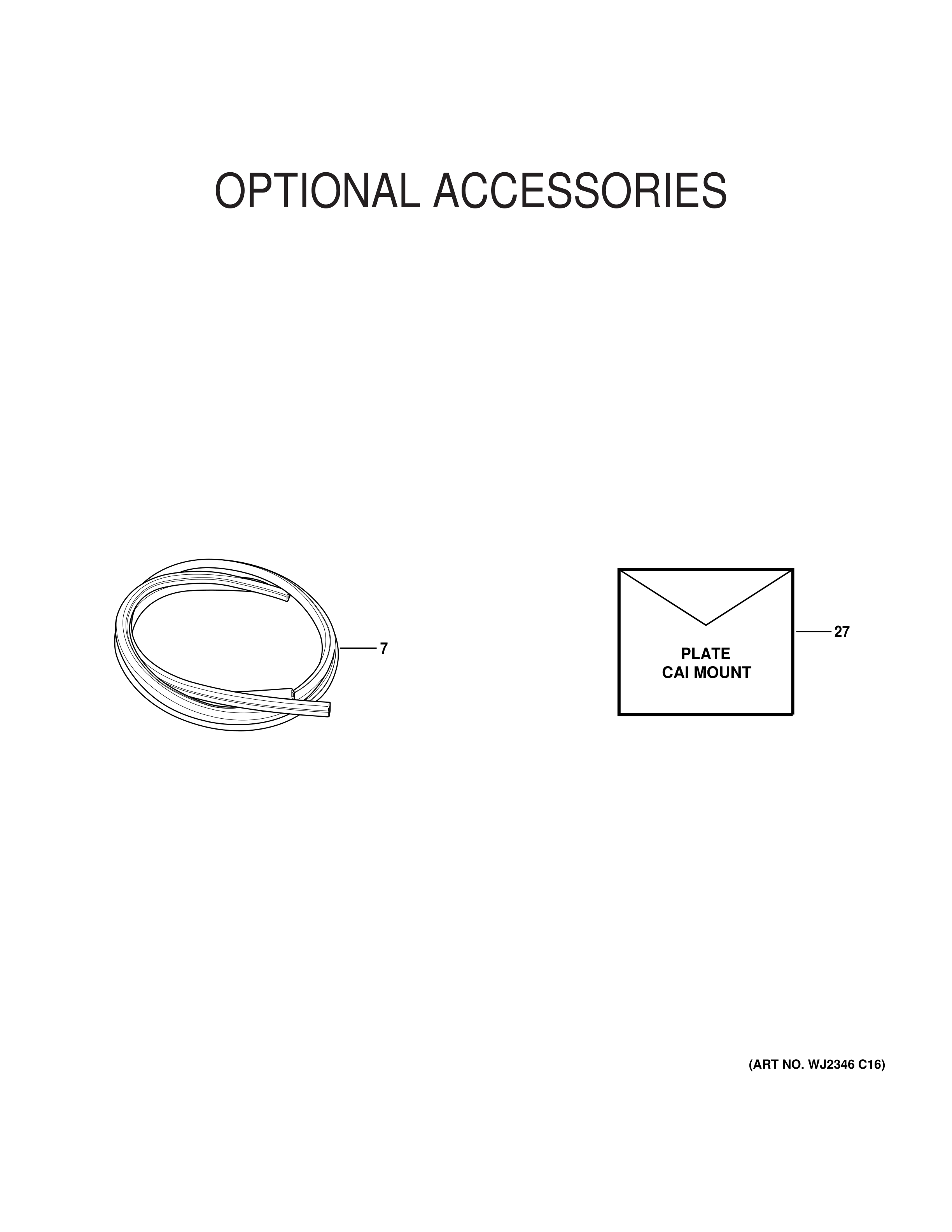 OPTIONAL ACCESSORIES