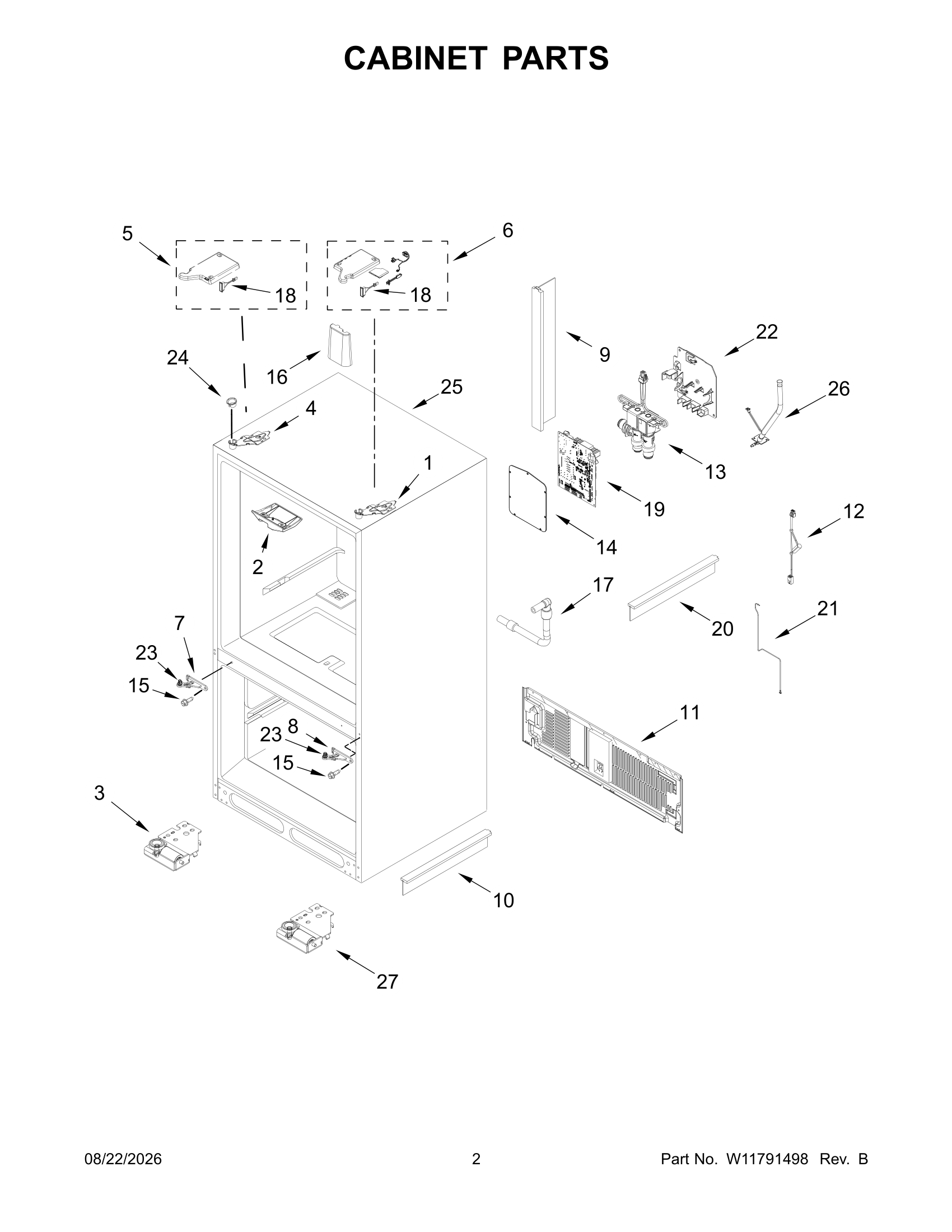 CABINET PARTS