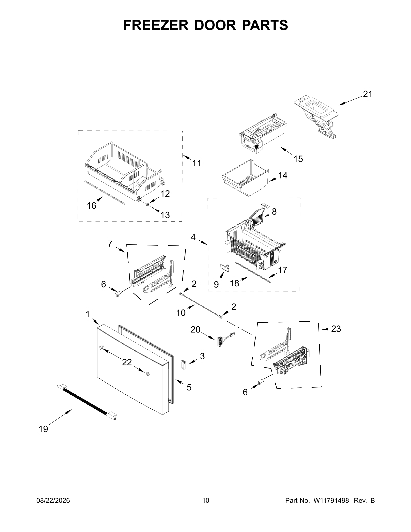 FREEZER DOOR PARTS