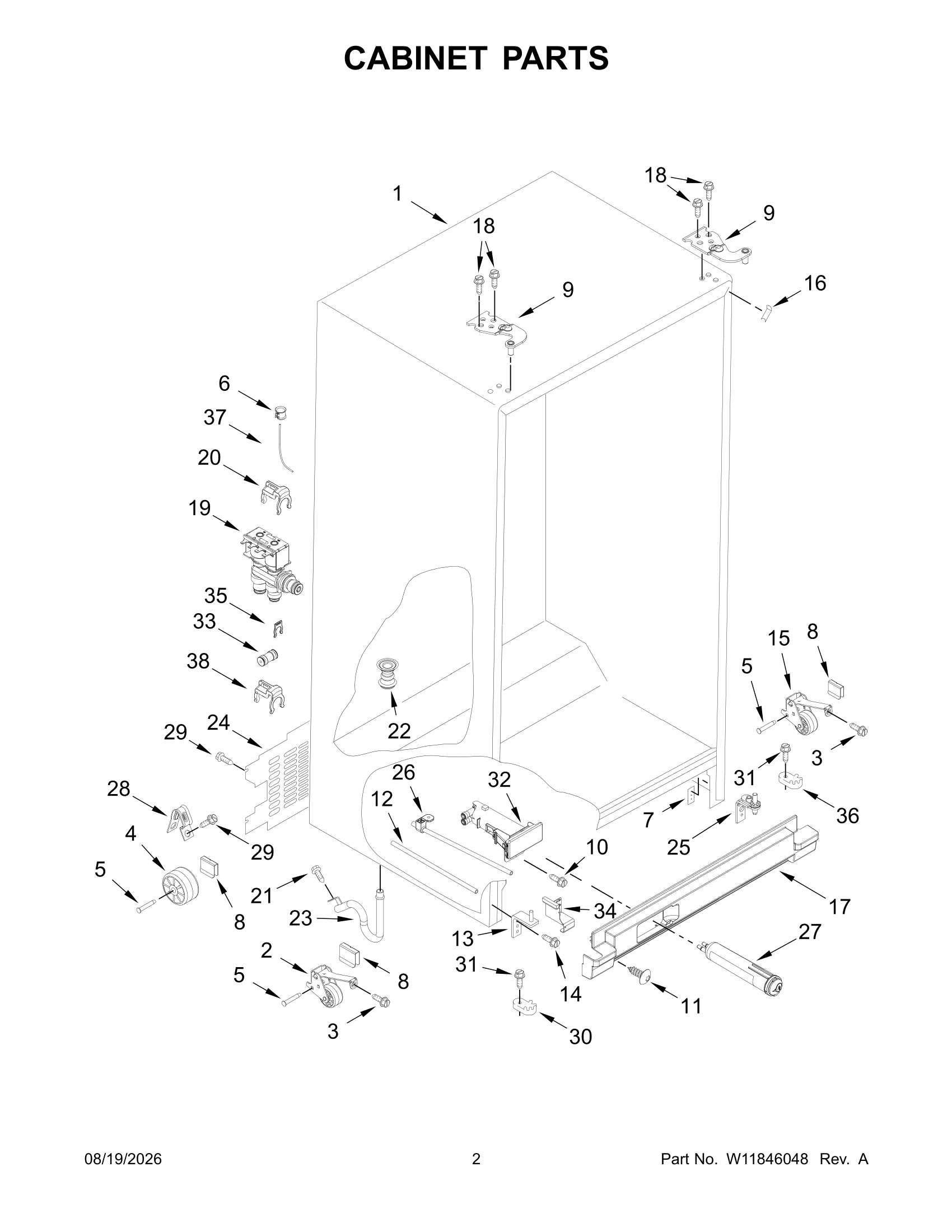 CABINET PARTS