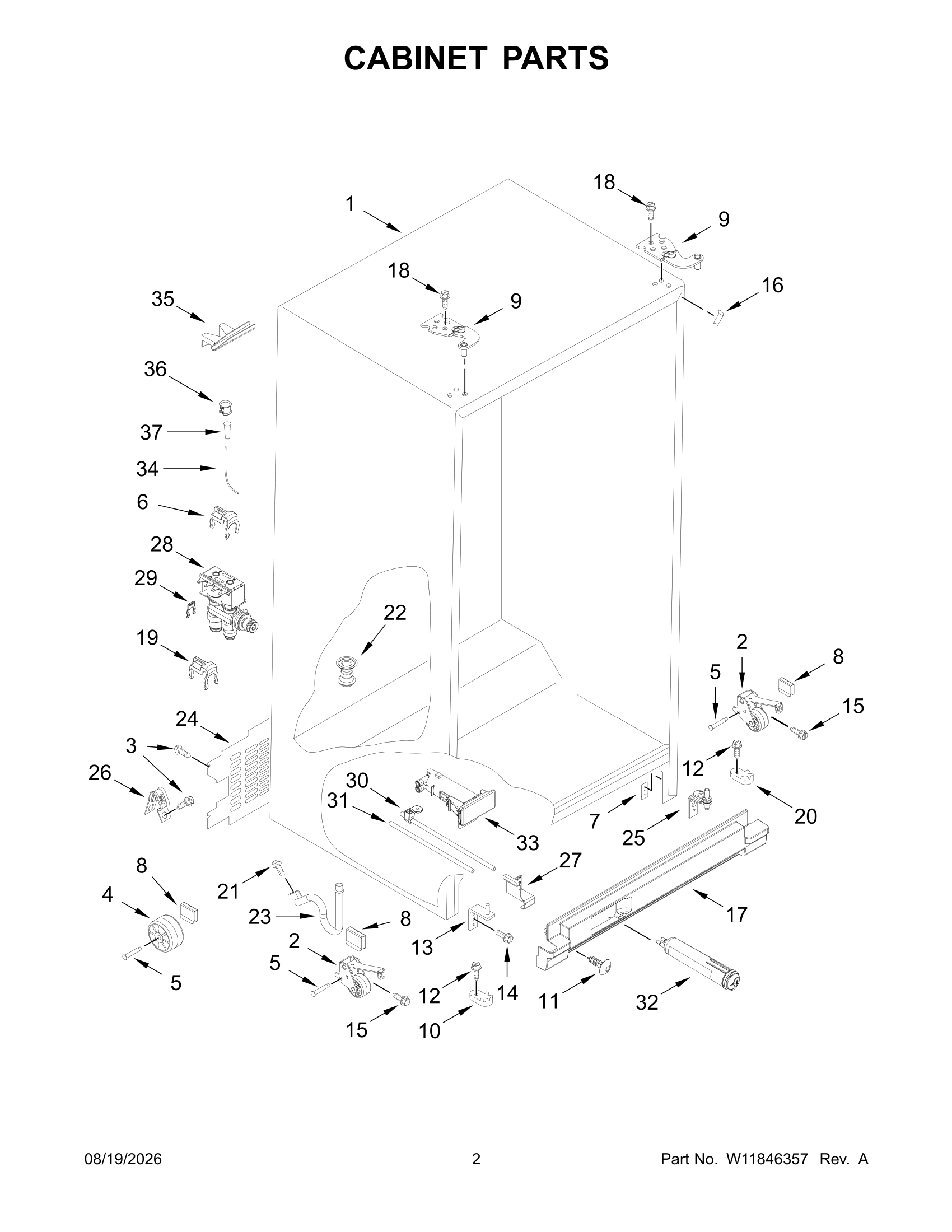 CABINET PARTS