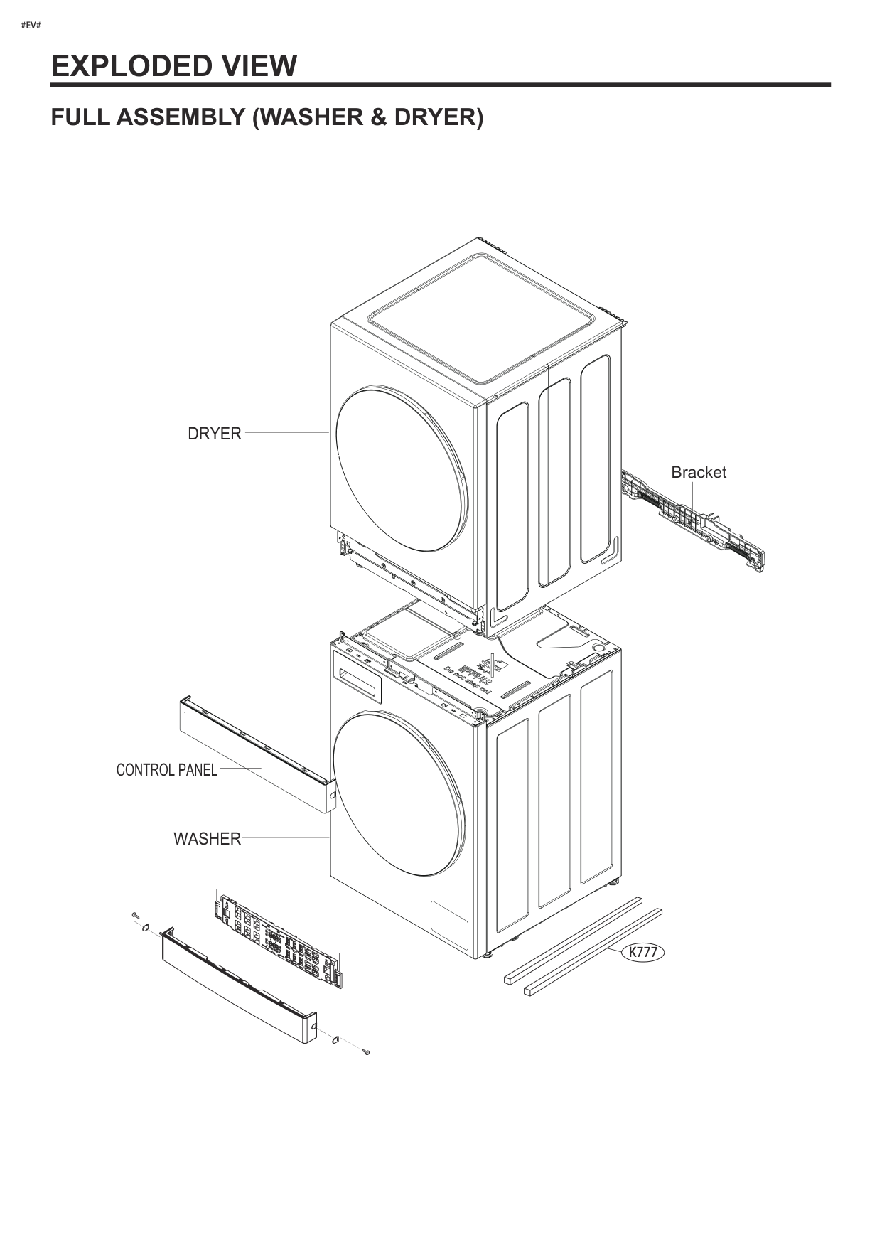 FULL ASSEMBLY (WASHER & DRYER)