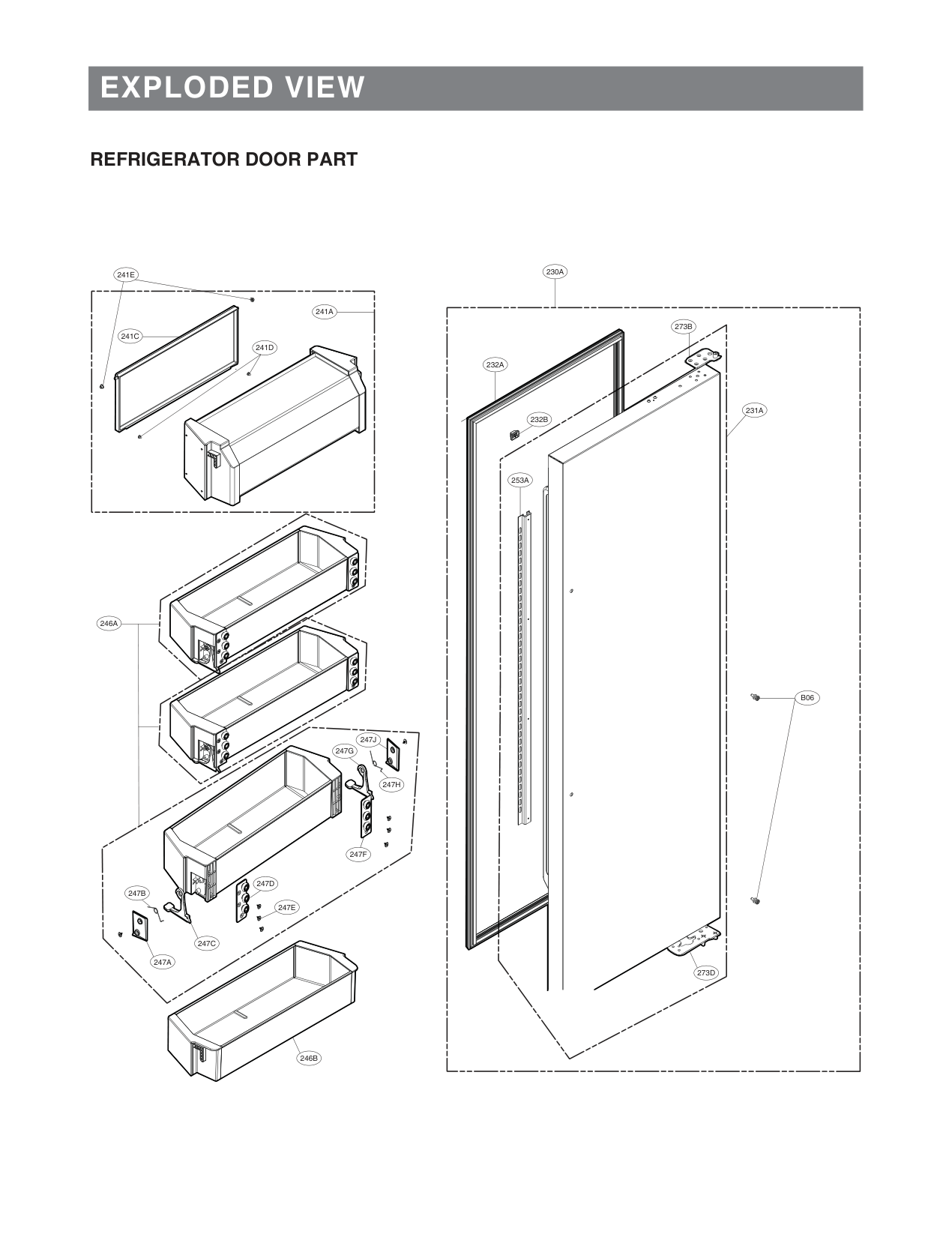 REFRIGERATOR DOOR PART